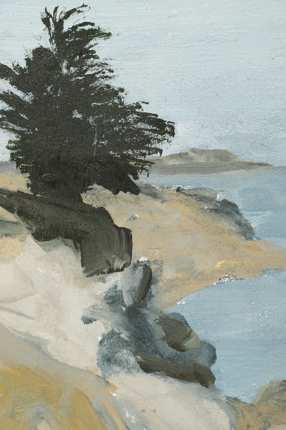 Ann Sklarin Acrylic Painting on Canvas "Off Route 1, Canoe"