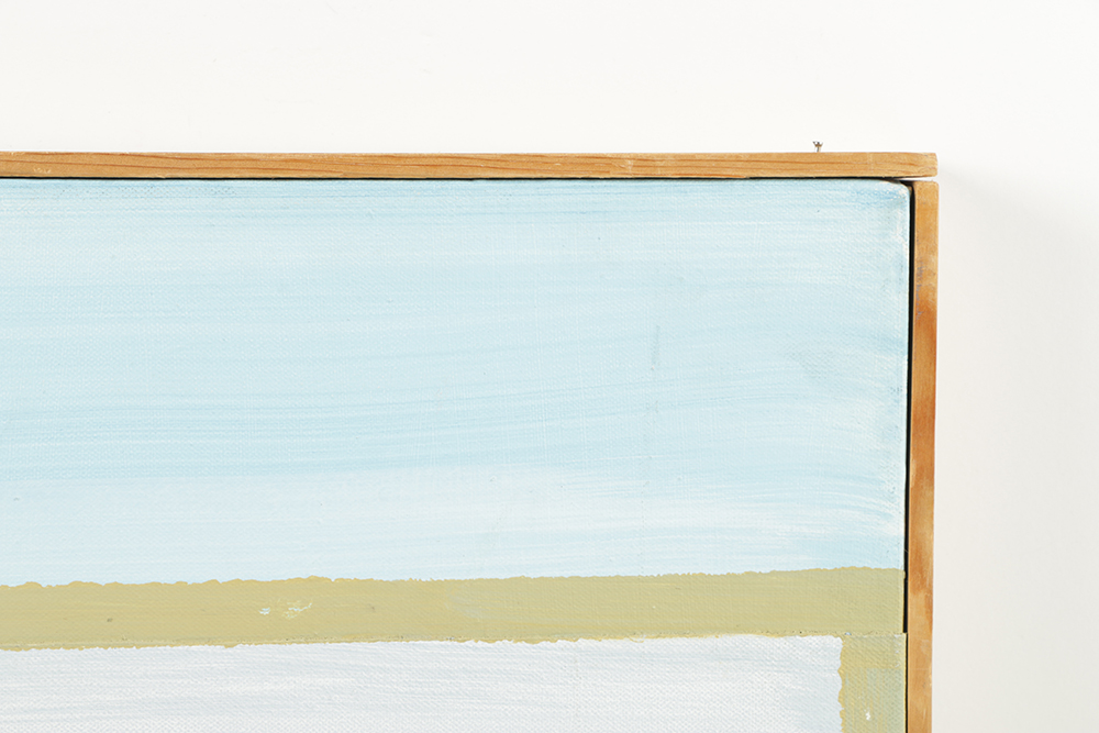 Ann Sklarin Acrylic Painting on Canvas "Off Route 1, Canoe"