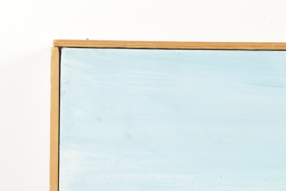 Ann Sklarin Acrylic Painting on Canvas "Off Route 1, Canoe"