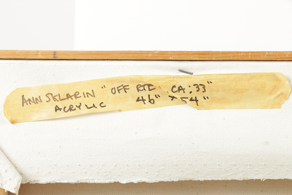 Ann Sklarin Acrylic Painting on Canvas "Off Route 1, Canoe"