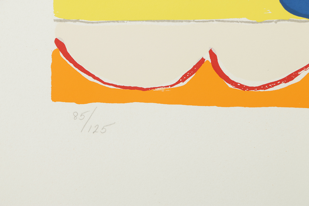 Knox Martin Signed Limited Edition Serigraph on Paper "Flowers 7"