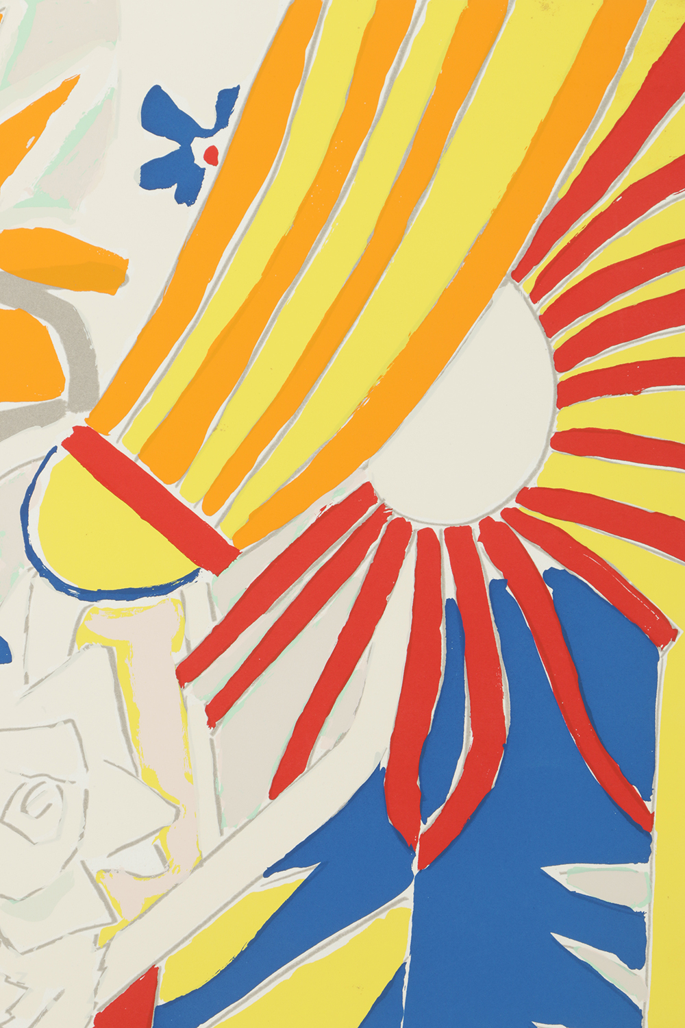 Knox Martin Signed Limited Edition Serigraph on Paper "Flowers 7"