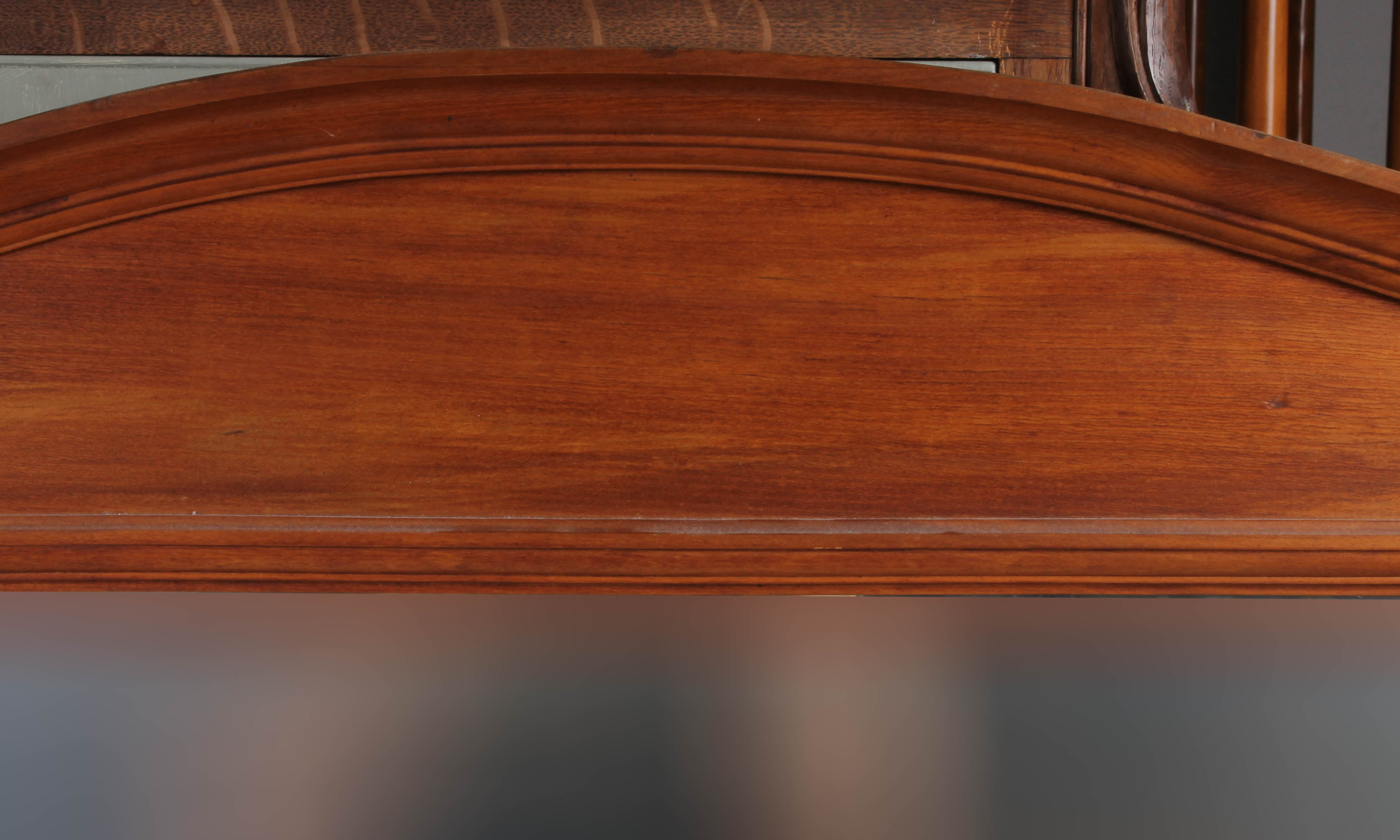 Antique Dresser Mirror with Brass Candle Holders and Villeroy & Boch Tiles