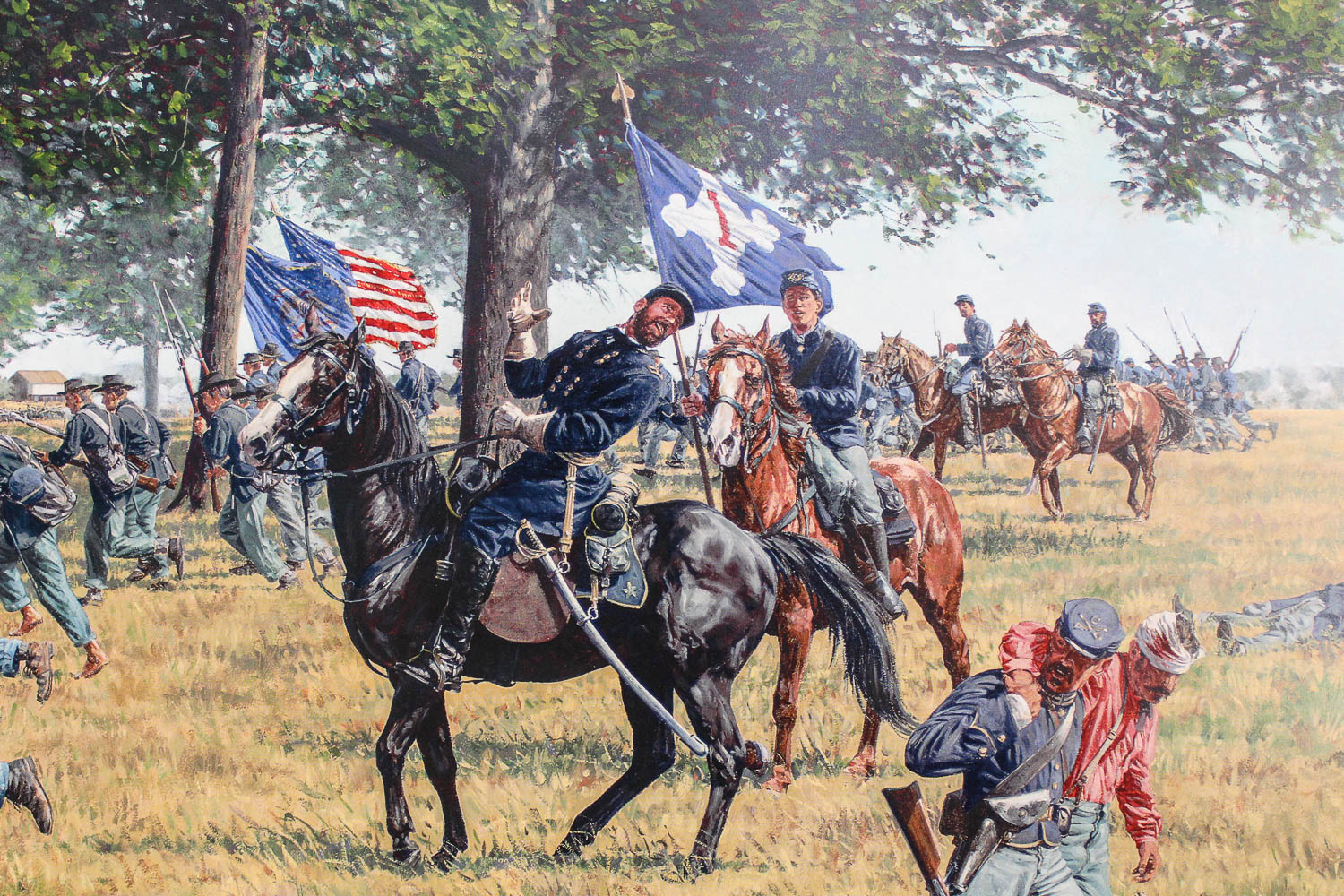 Bradley Schmehl Limited Edition Offset Lithograph "The Death of Reynolds"