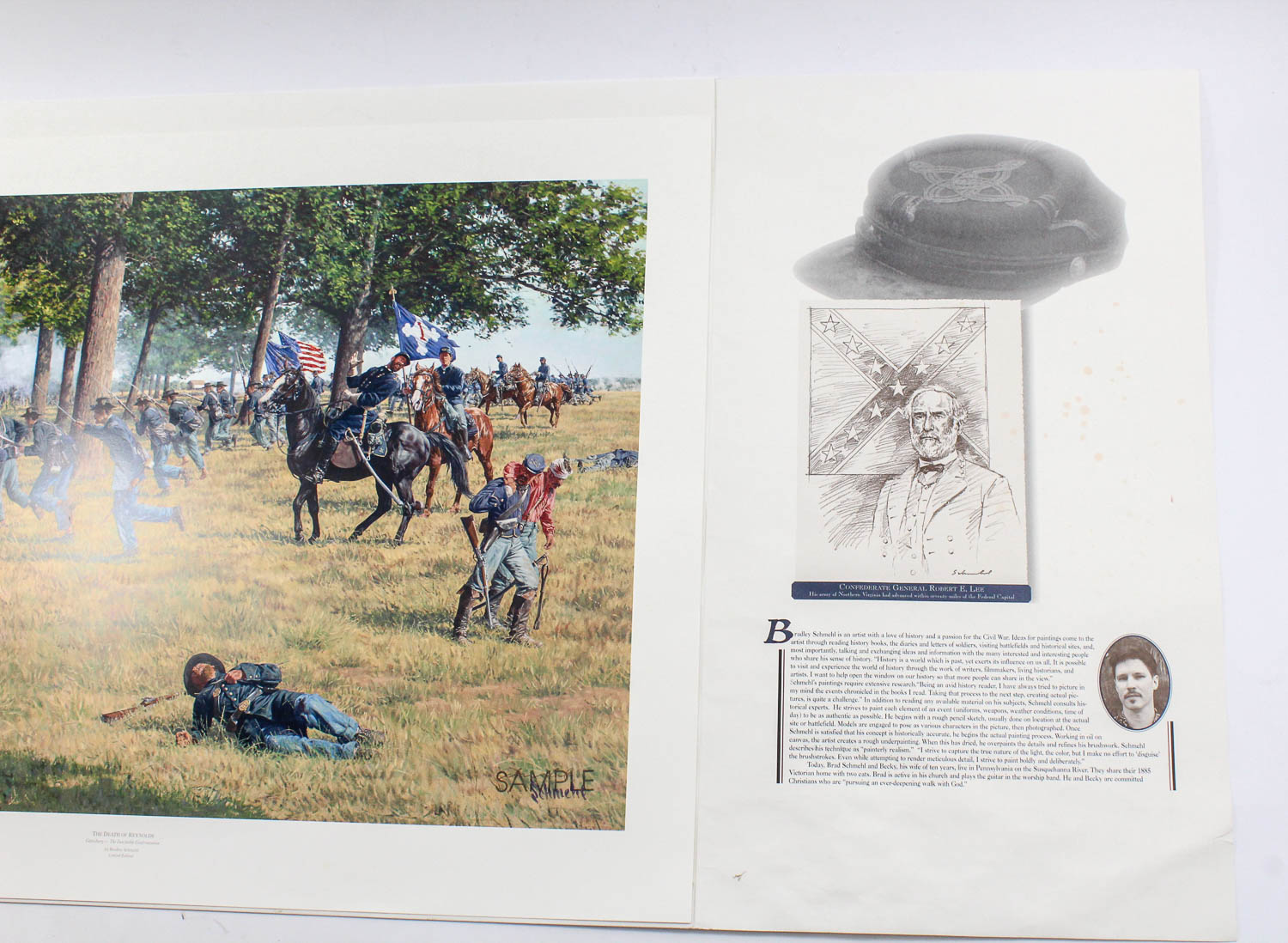 Bradley Schmehl Limited Edition Offset Lithograph "The Death of Reynolds"