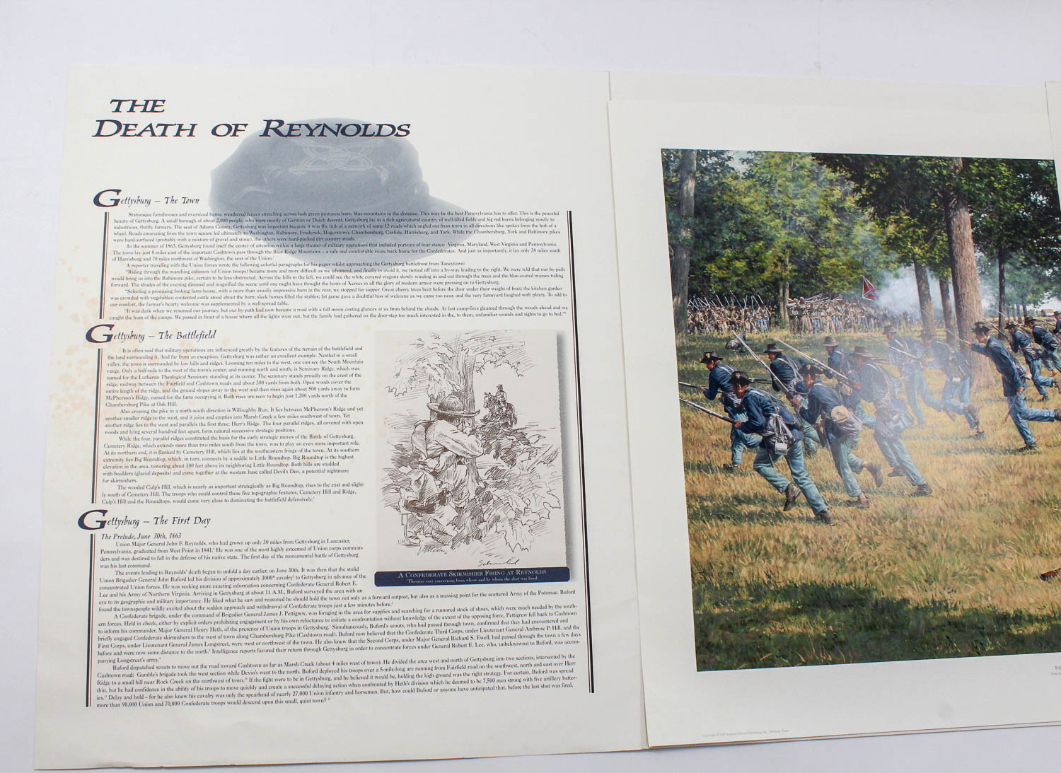 Bradley Schmehl Limited Edition Offset Lithograph "The Death of Reynolds"