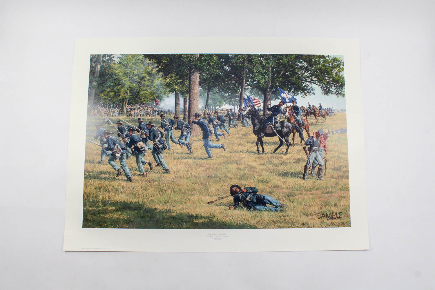 Bradley Schmehl Limited Edition Offset Lithograph "The Death of Reynolds"