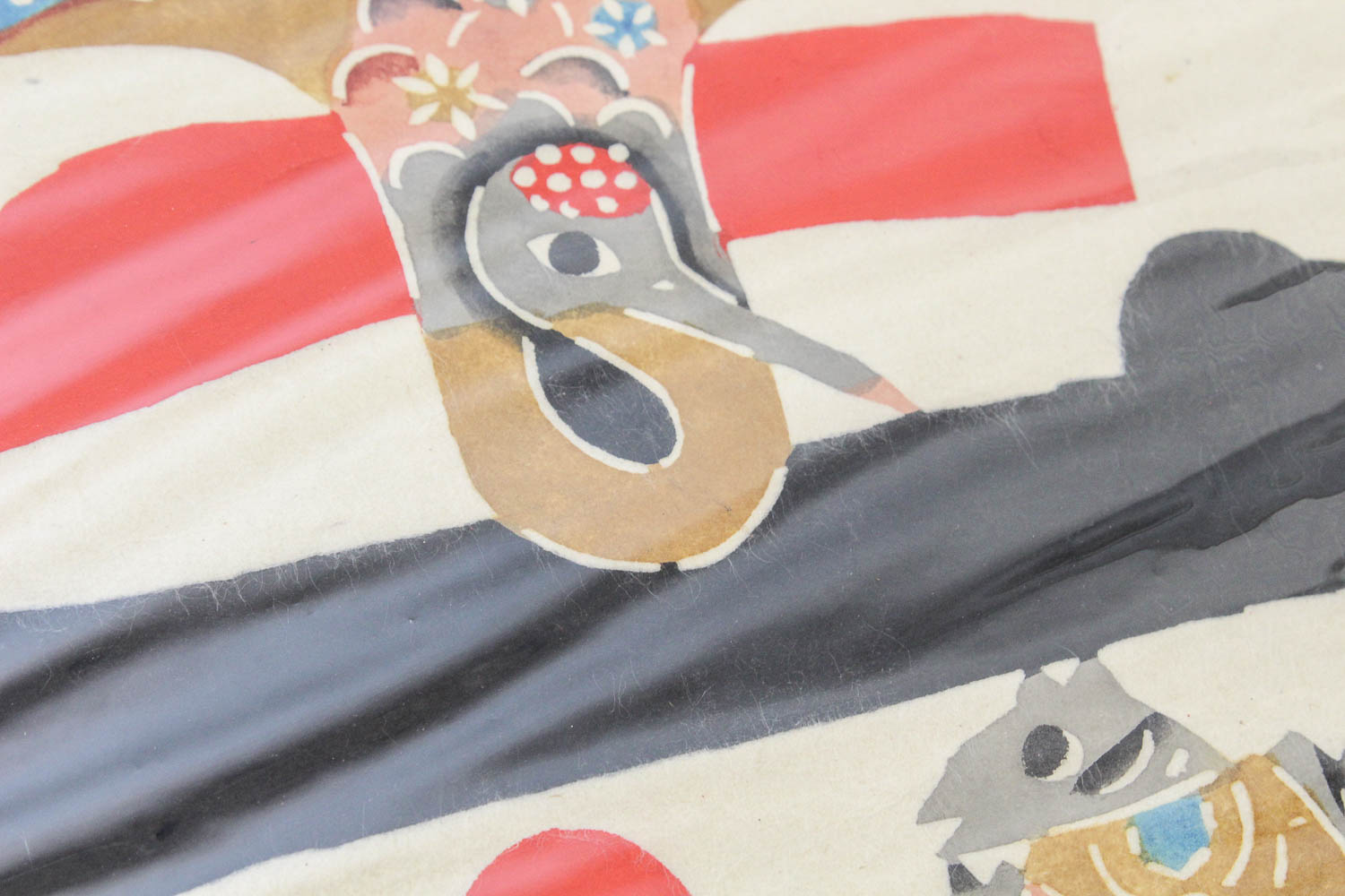 Kichiemon Okamura Hand Stencil Print "Kotobuki"