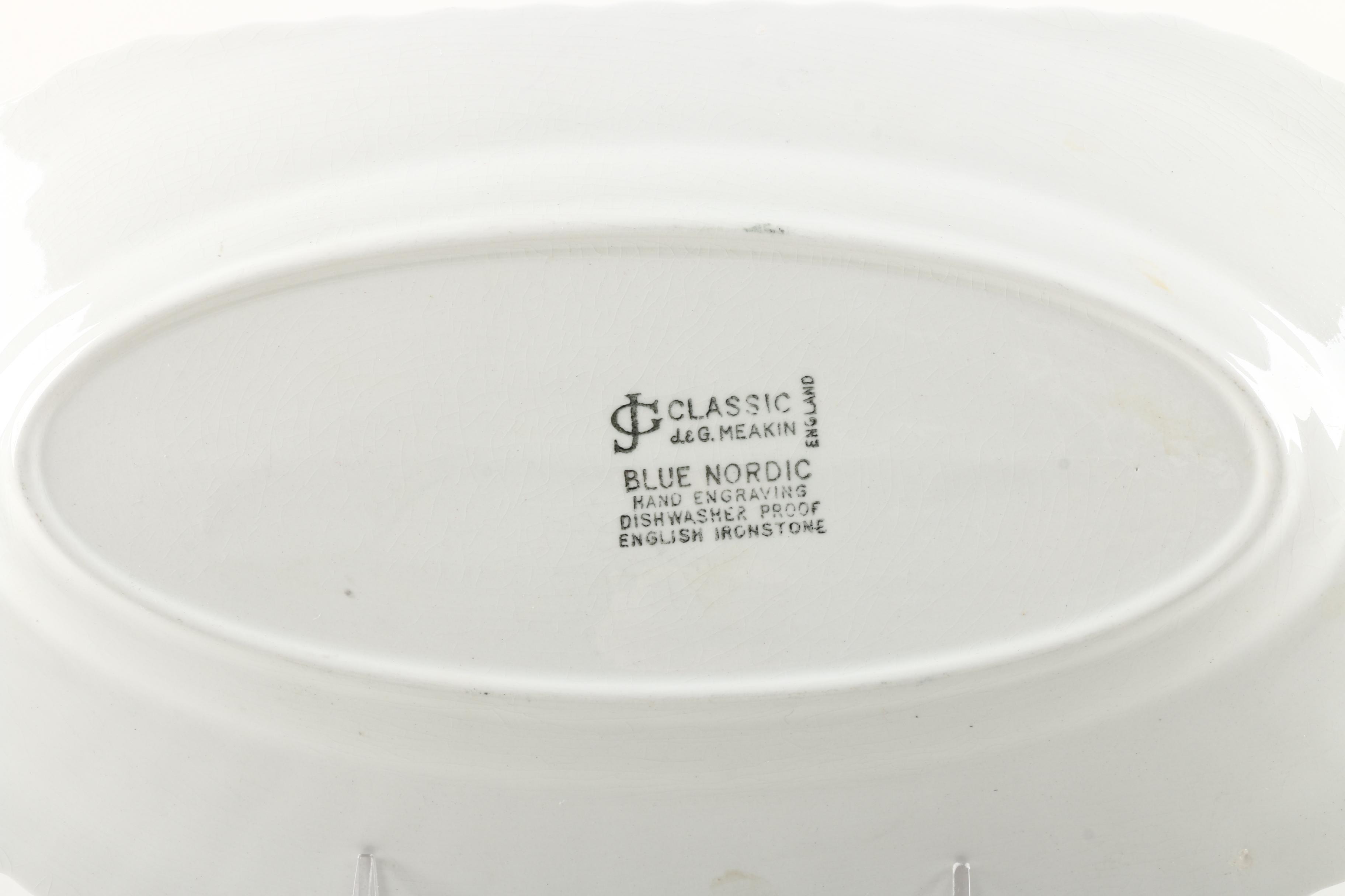 J. & G. Meakin "Blue Nordic" Ironstone Tableware