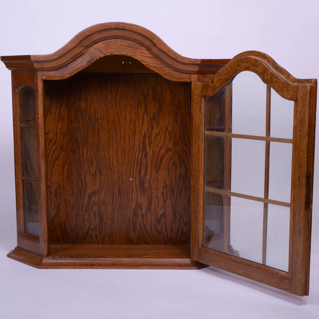 Vintage Hanging Dutch Curio Cabinet