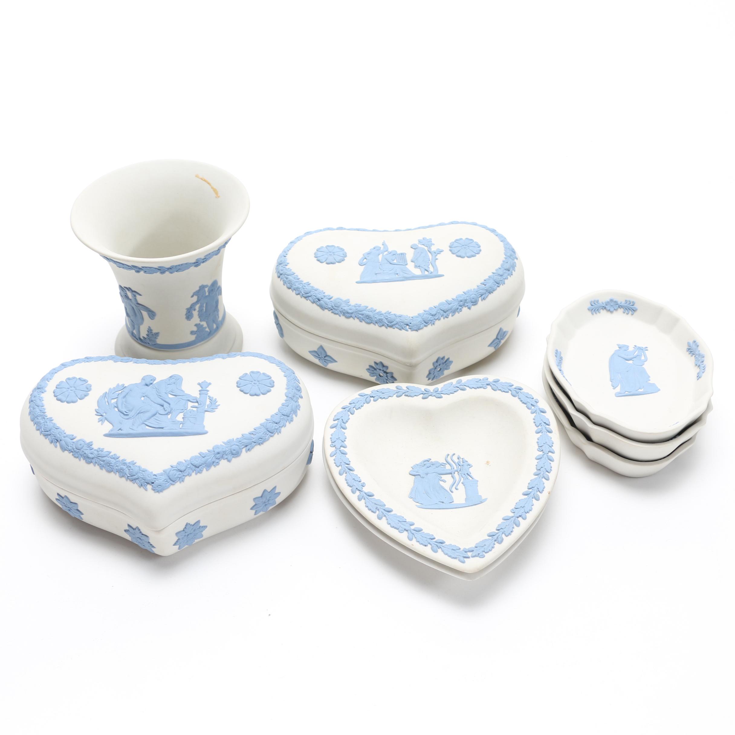 Wedgwood Lavender on Cream Jasperware