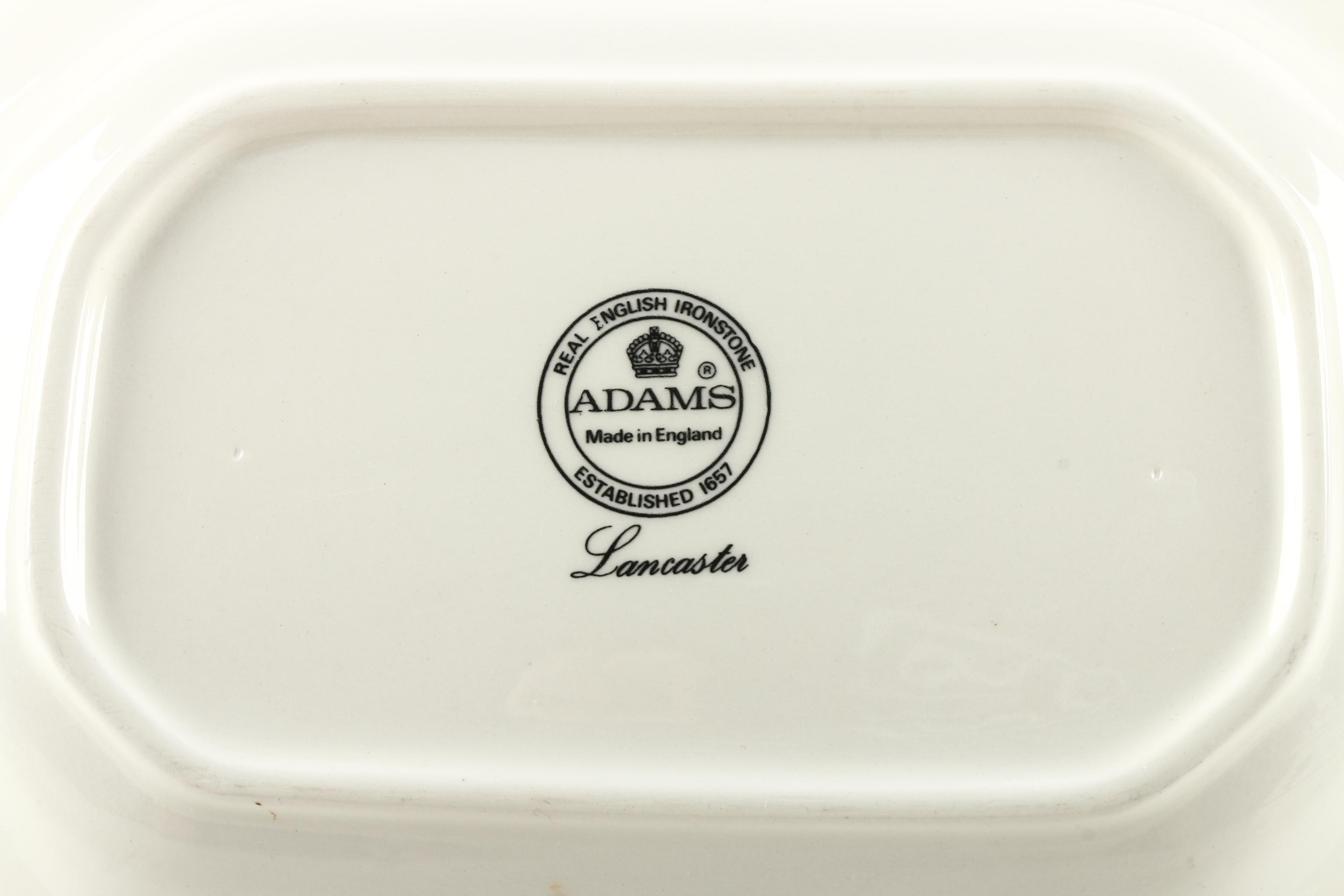 Adams "Lancaster" English Ironstone Service Pieces