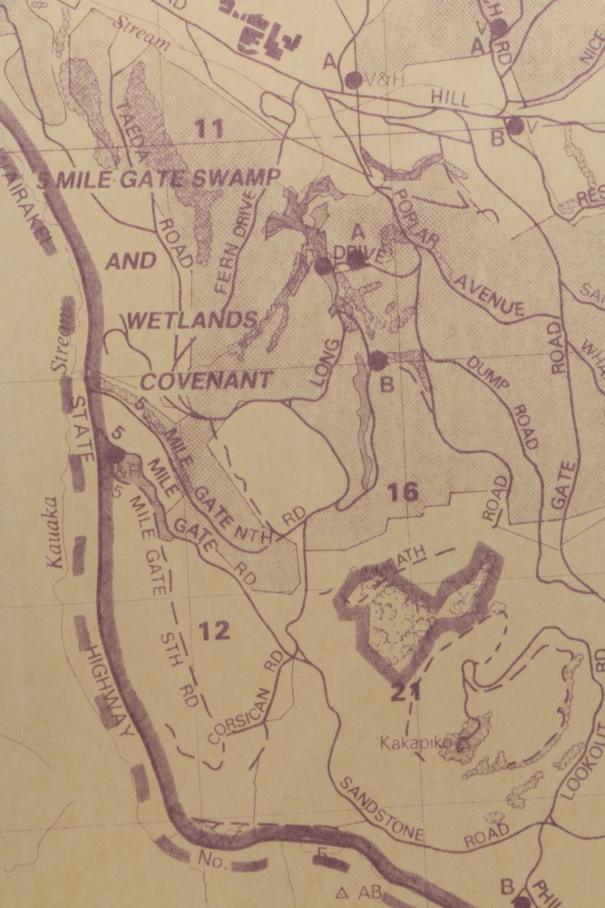 Forestry Corporation Fire Control Map of New Zealand's Whakarewarewa Forest