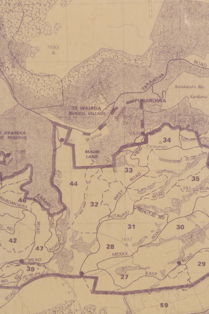 Forestry Corporation Fire Control Map of New Zealand's Whakarewarewa Forest