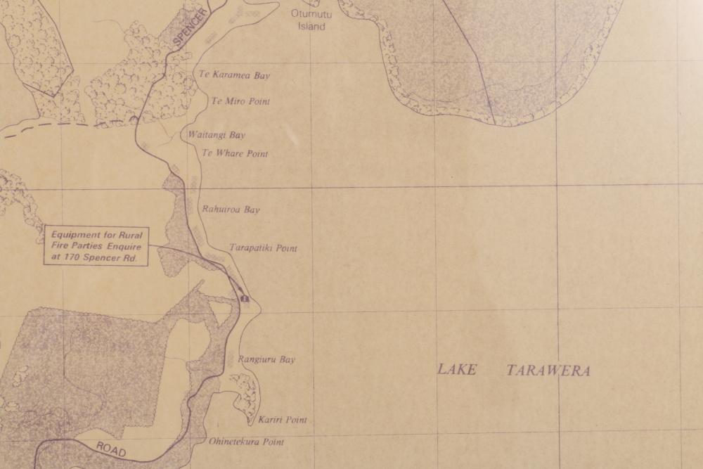 Forestry Corporation Fire Control Map of New Zealand's Whakarewarewa Forest