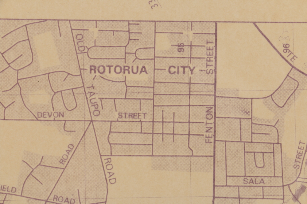 Forestry Corporation Fire Control Map of New Zealand's Whakarewarewa Forest