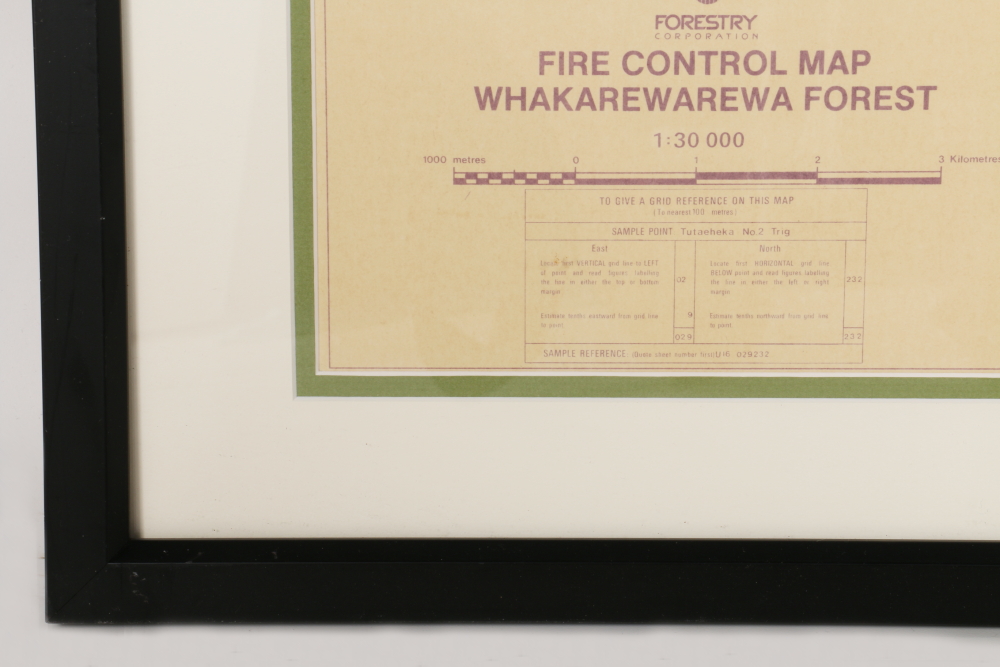 Forestry Corporation Fire Control Map of New Zealand's Whakarewarewa Forest