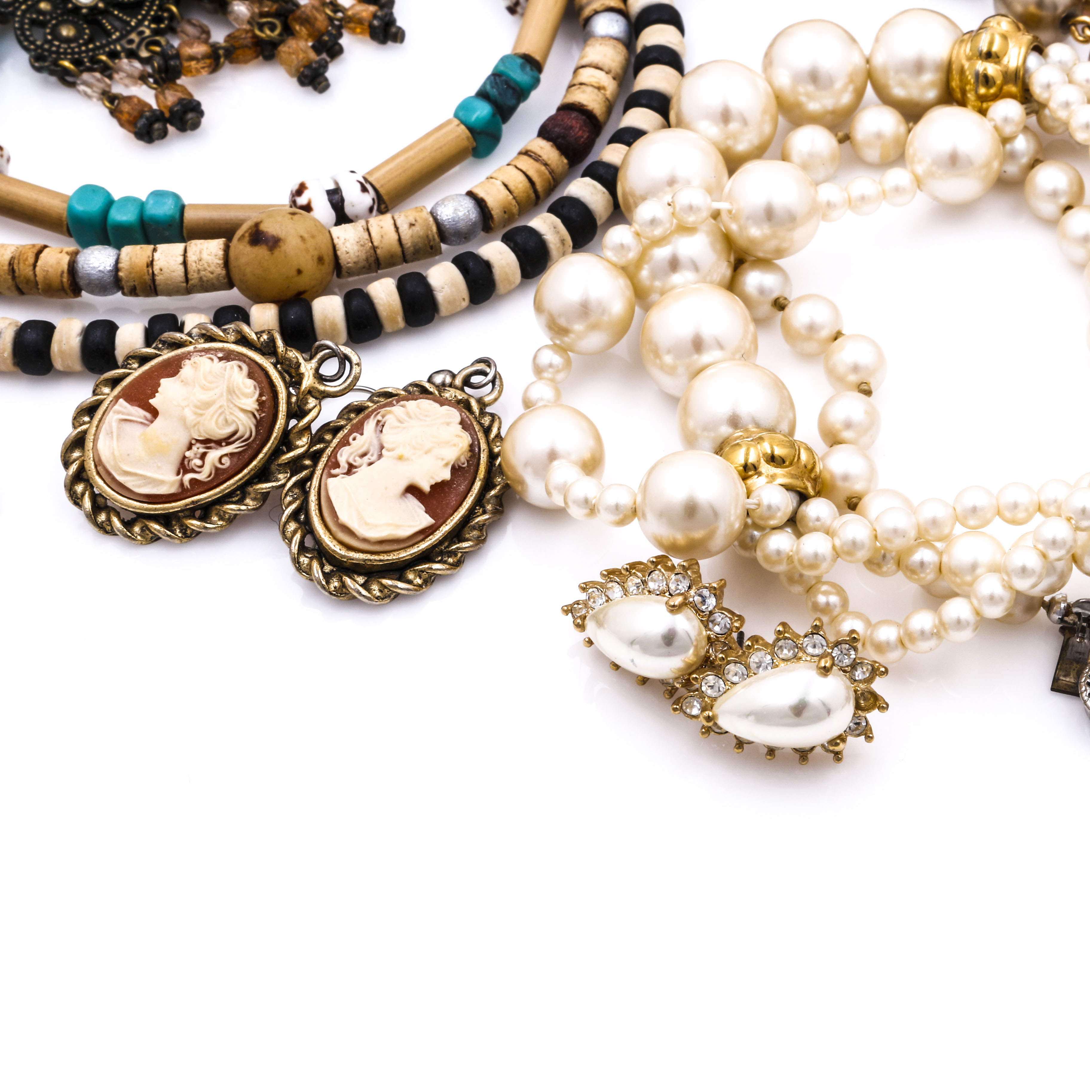 Collection of Gold Tone Costume Jewelry