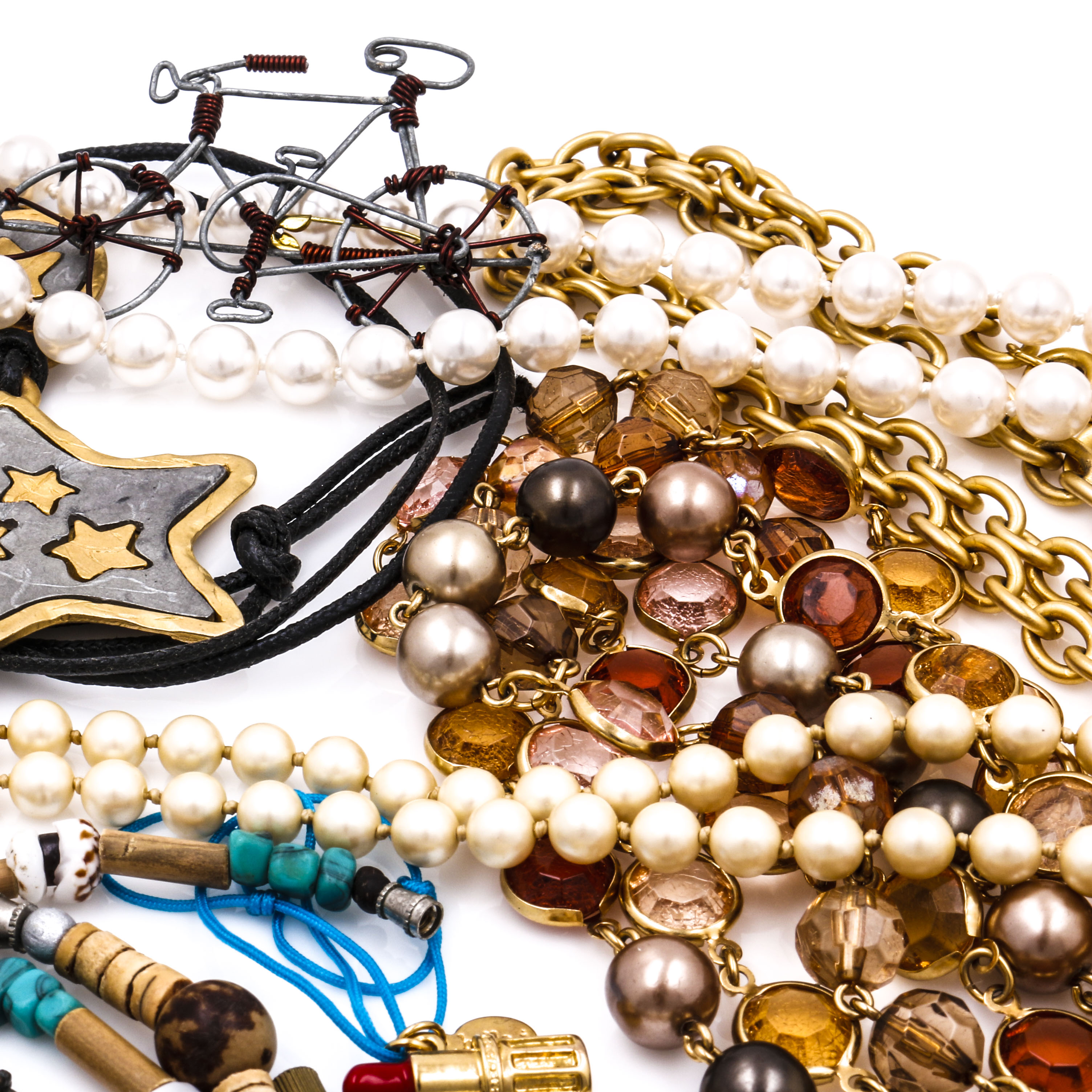 Collection of Gold Tone Costume Jewelry