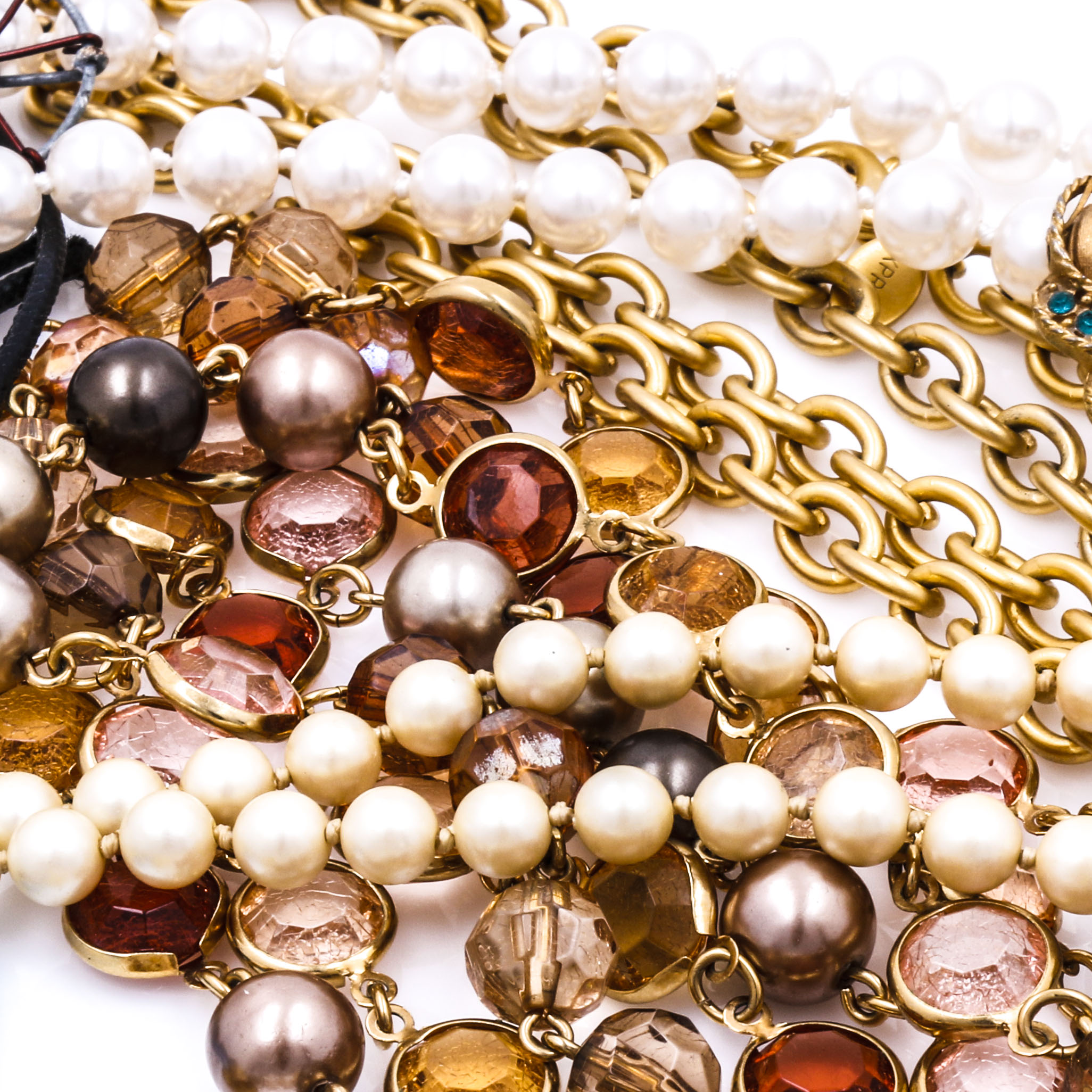 Collection of Gold Tone Costume Jewelry