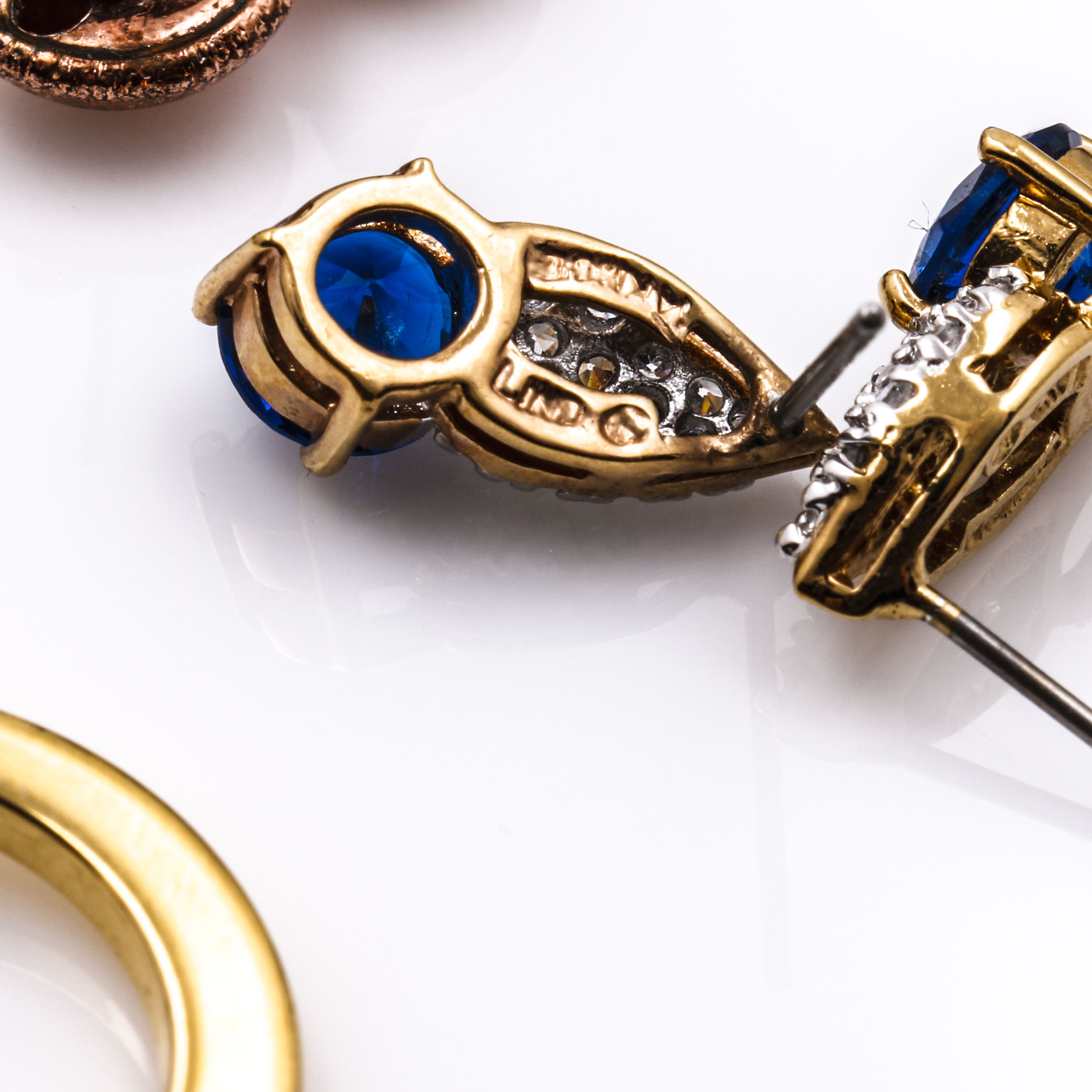 Collection of Gold Tone Costume Jewelry