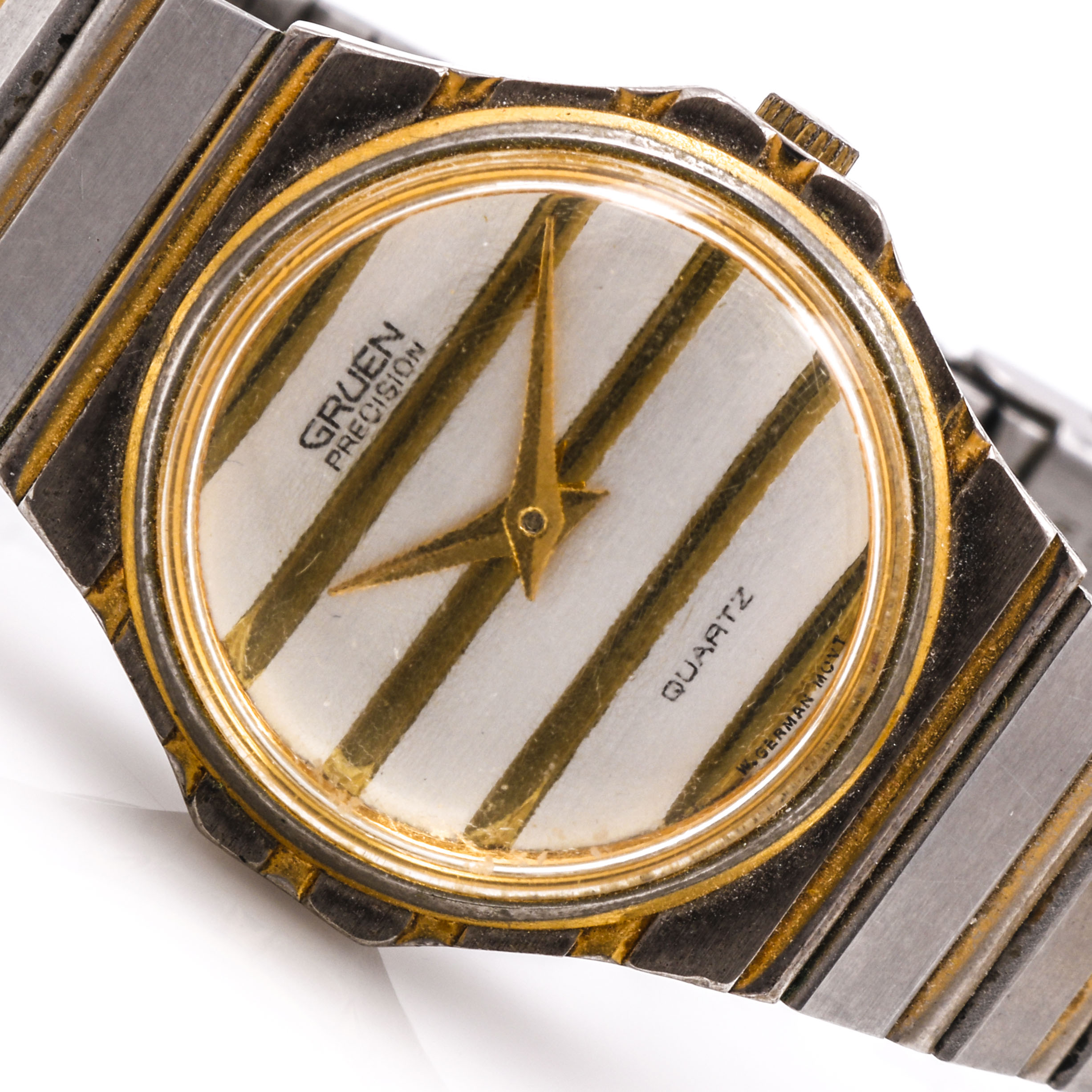 Silver and Gold Tone Gruen and Gloria Vanderbilt Watch