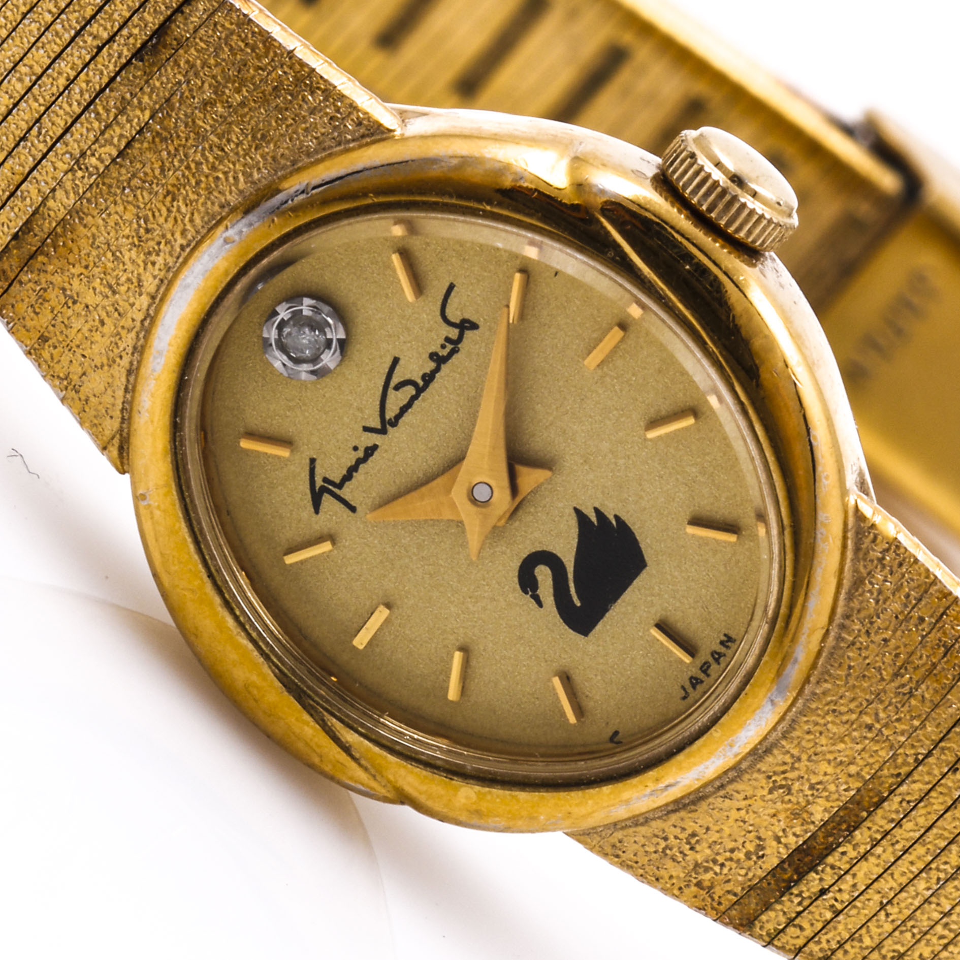 Silver and Gold Tone Gruen and Gloria Vanderbilt Watch