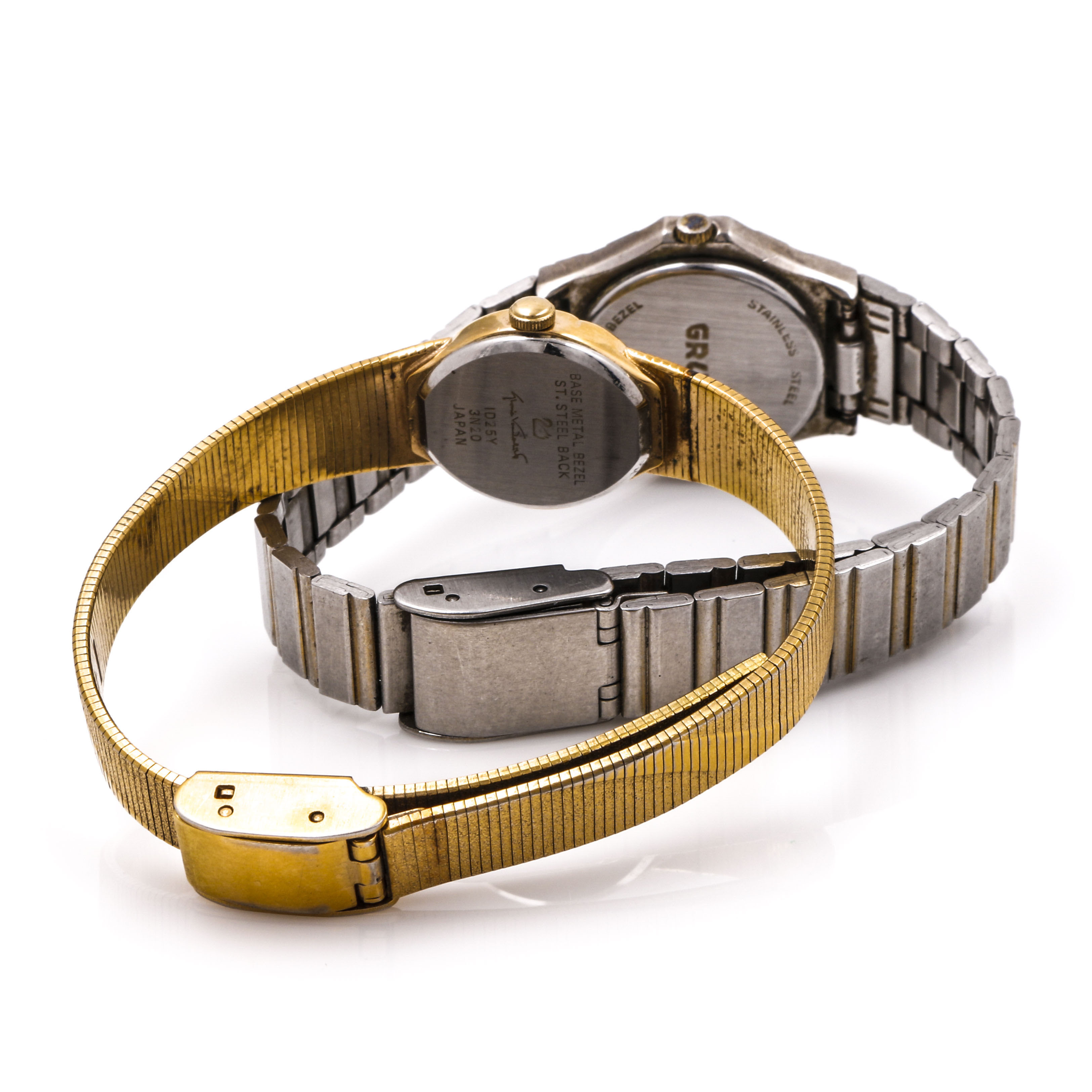 Silver and Gold Tone Gruen and Gloria Vanderbilt Watch