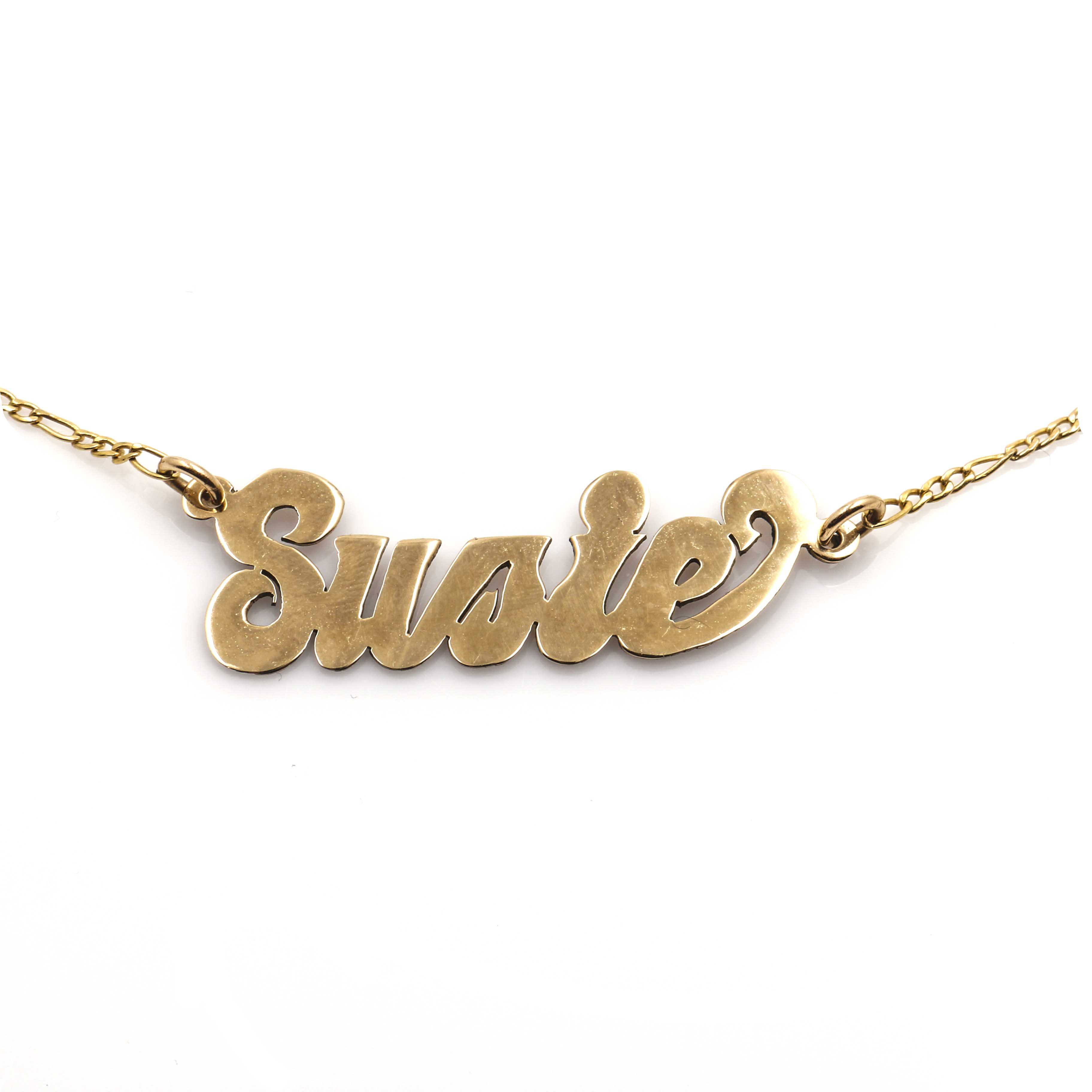 10K Yellow Gold "Susie" Pendant Necklace