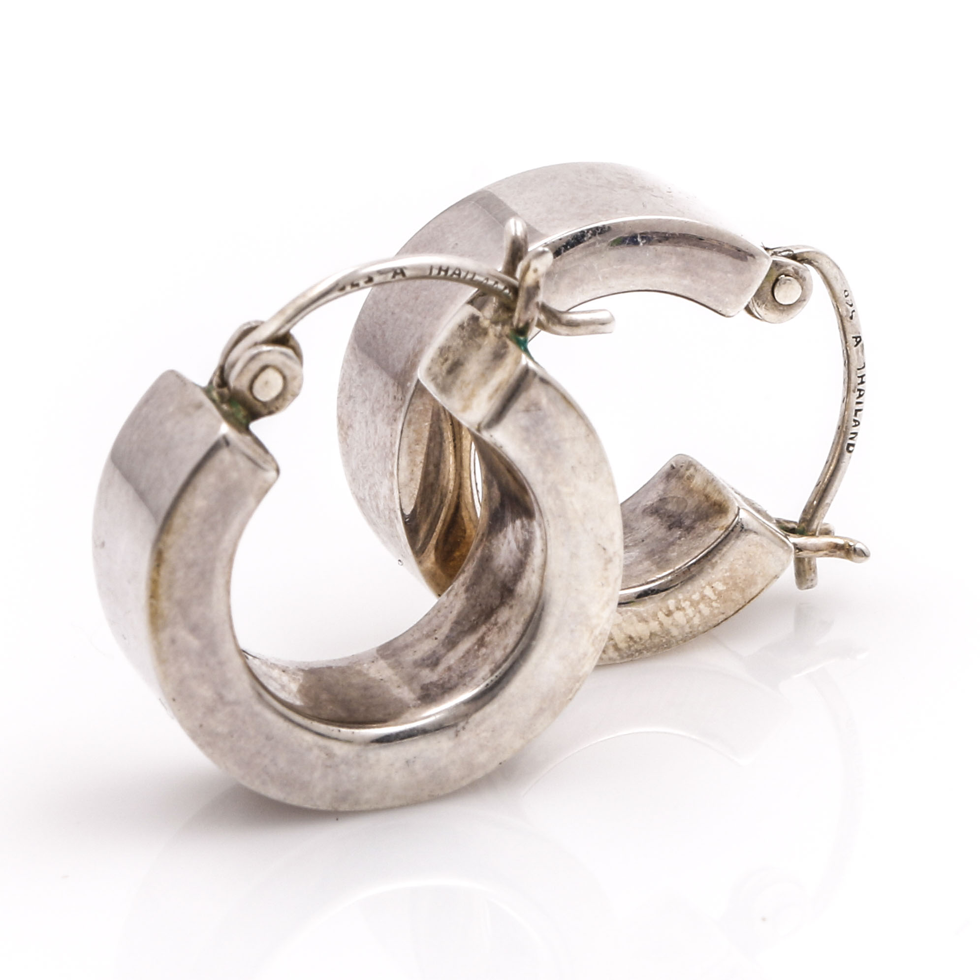 Sterling Silver Bracelet, Ring, and Earrings