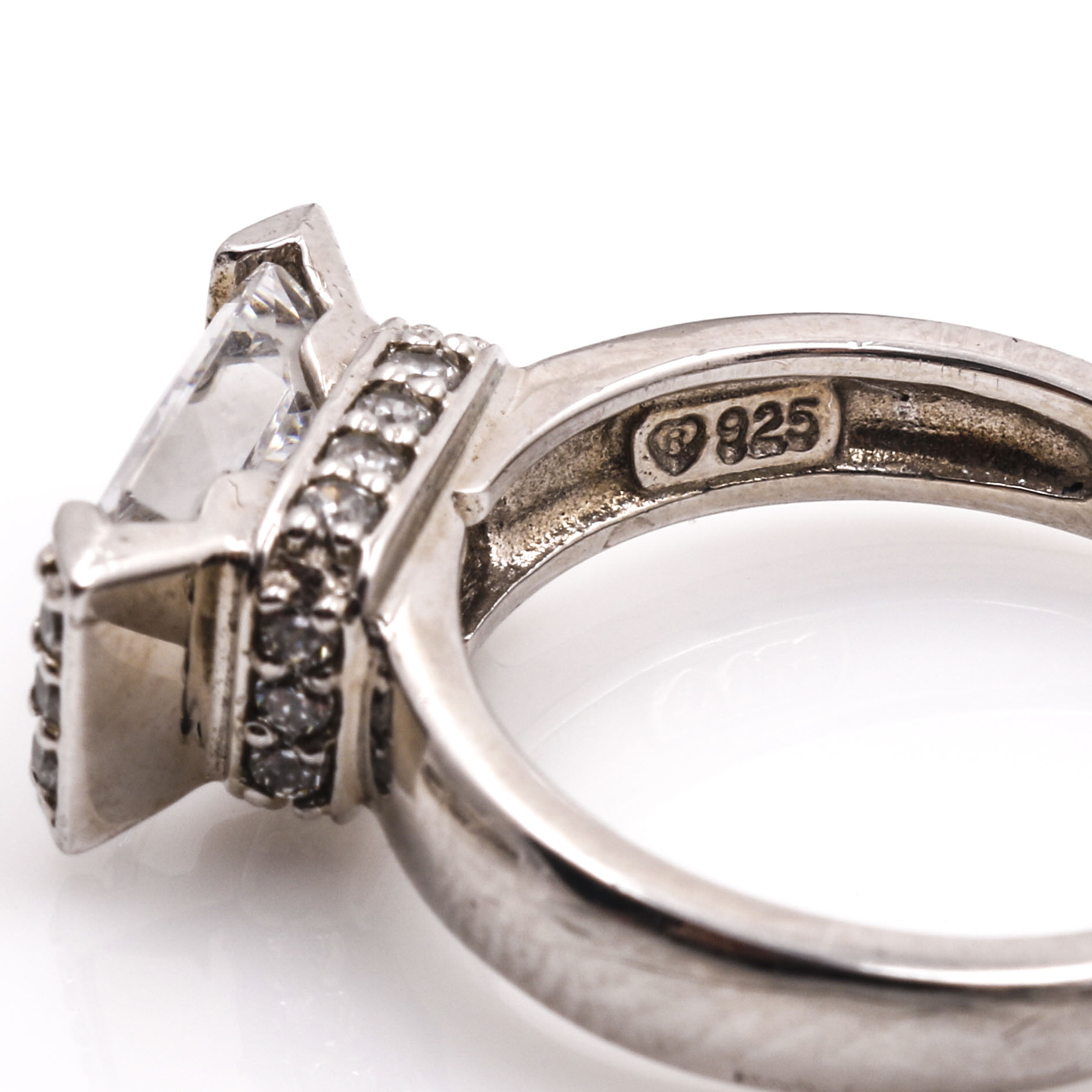 Sterling Silver Larimar and Cubic Zirconia Jewelry