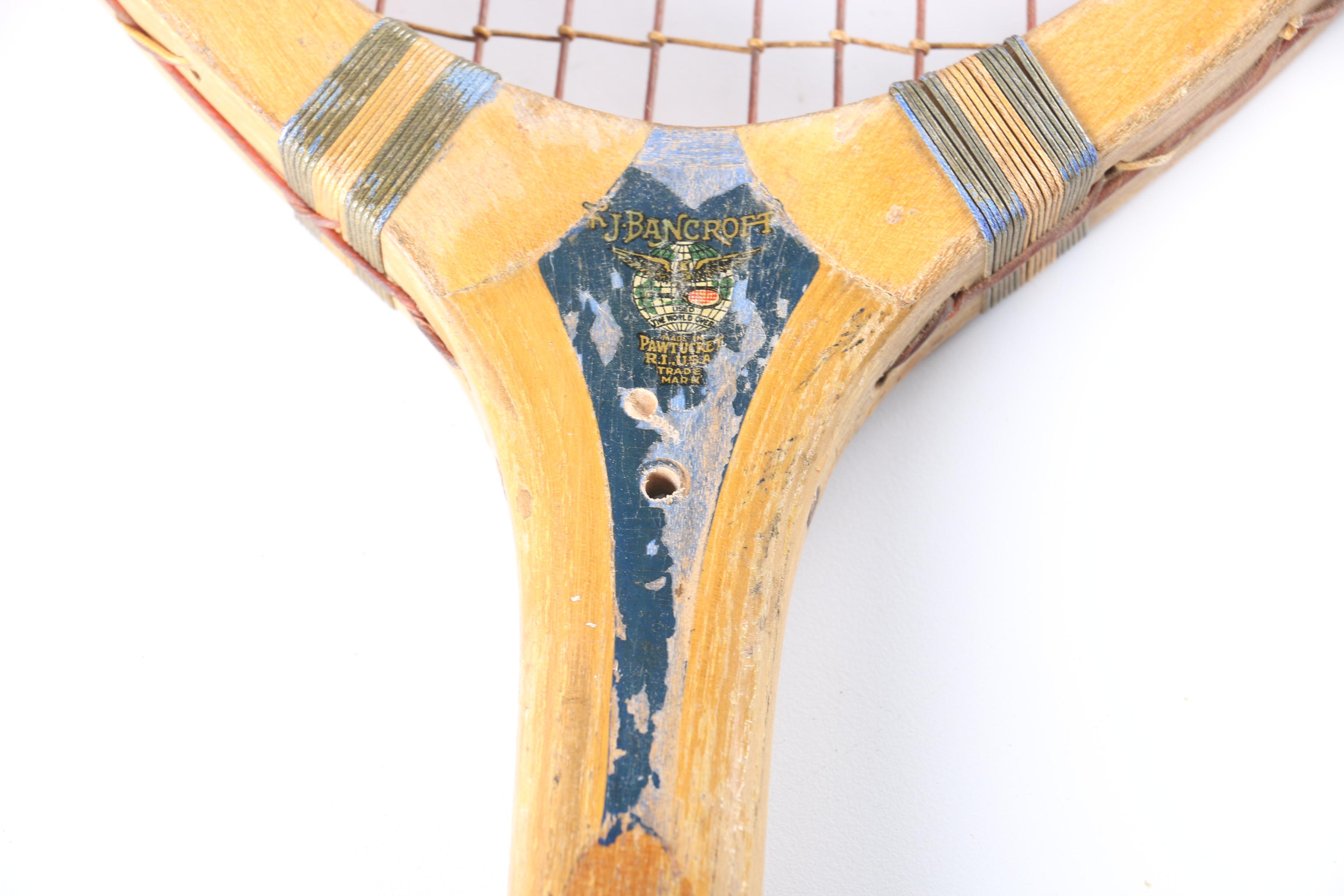 Vintage Tennis Rackets and Golf Clubs