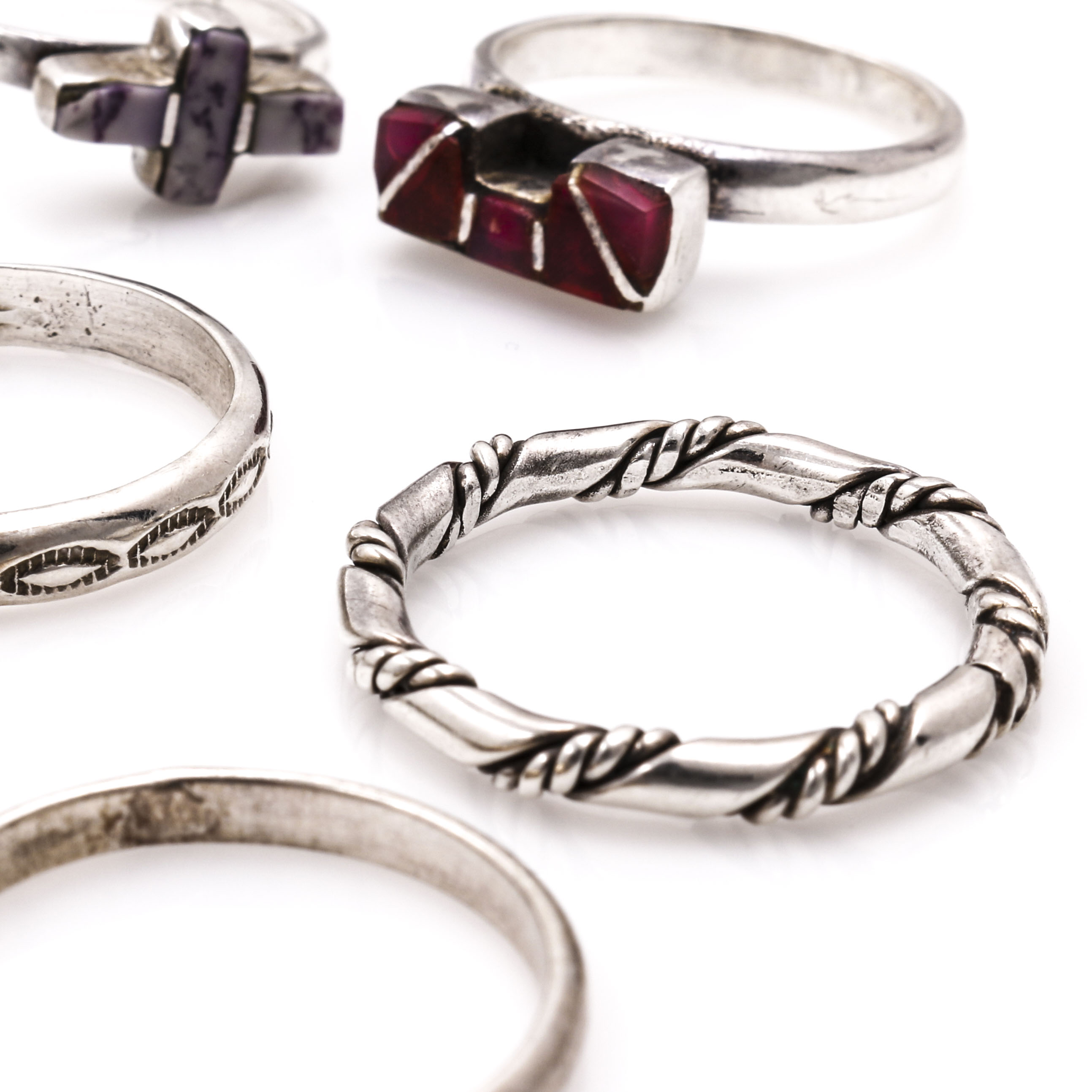 Sterling Silver Turquoise, Agate, and Malachite Jewelry