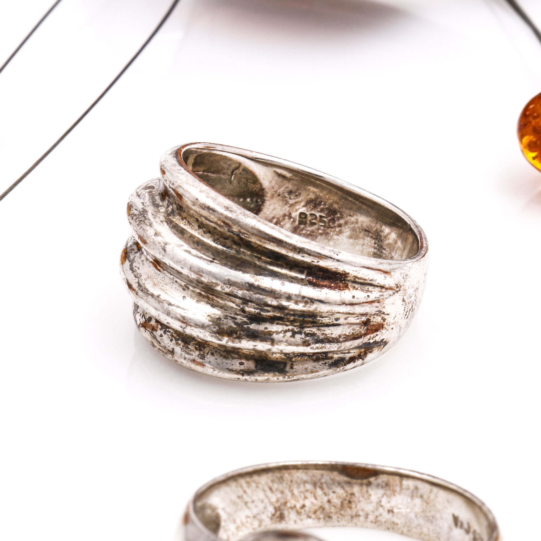 Sterling Silver Amber Jewelry