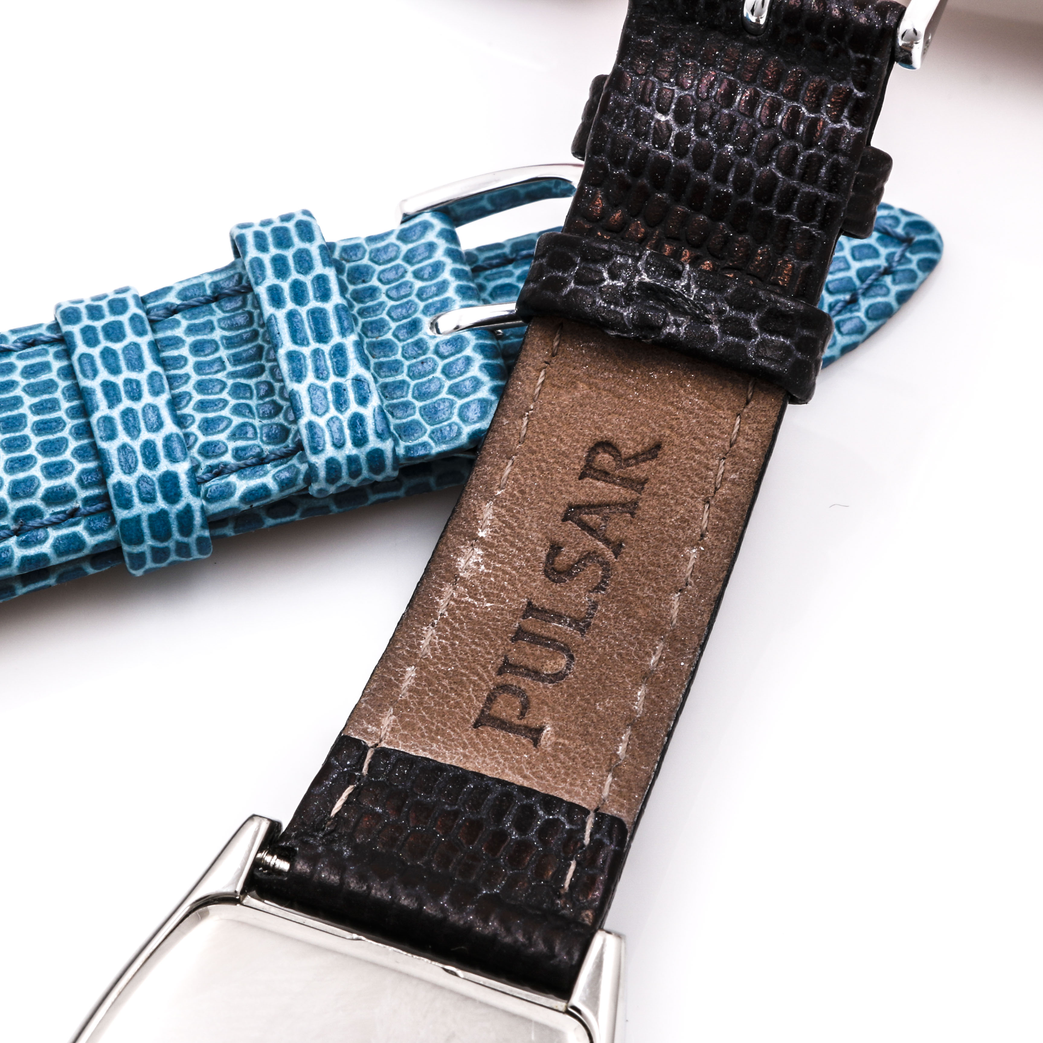 Stainless Steel Pulsar Watch with Interchangeable Bands