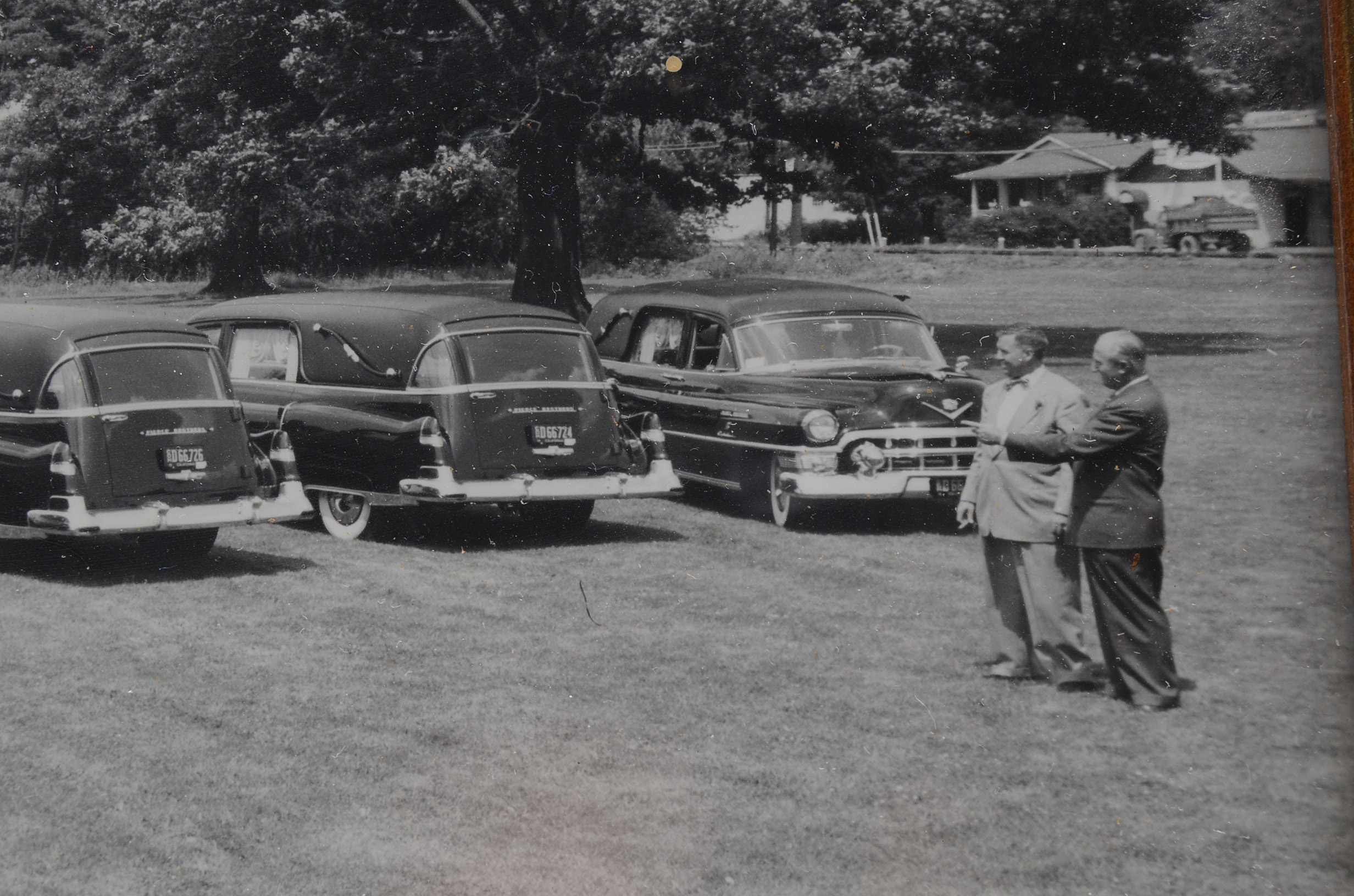 Three Silver Gelatin Photographs of Hearses