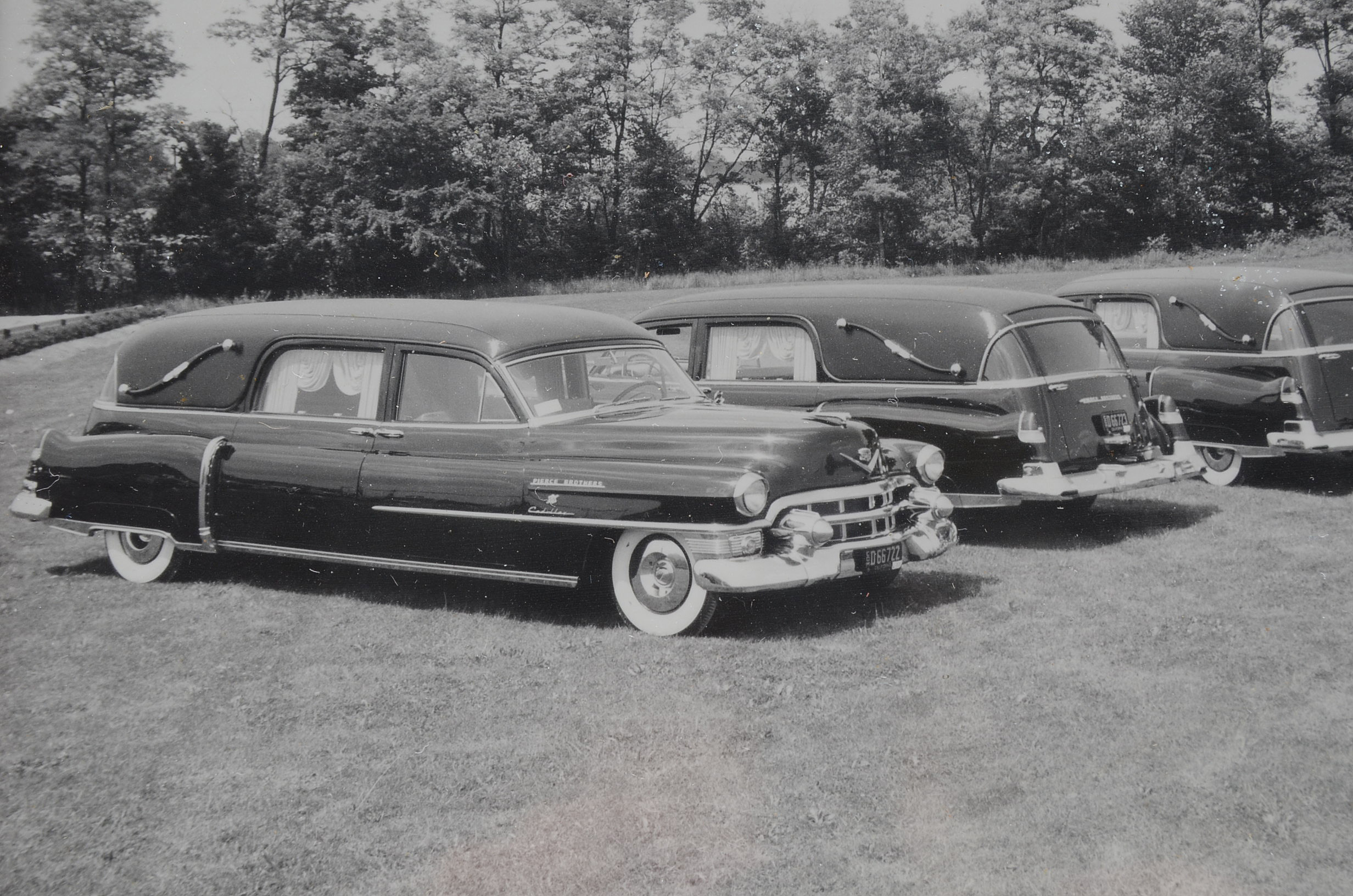 Three Silver Gelatin Photographs of Hearses