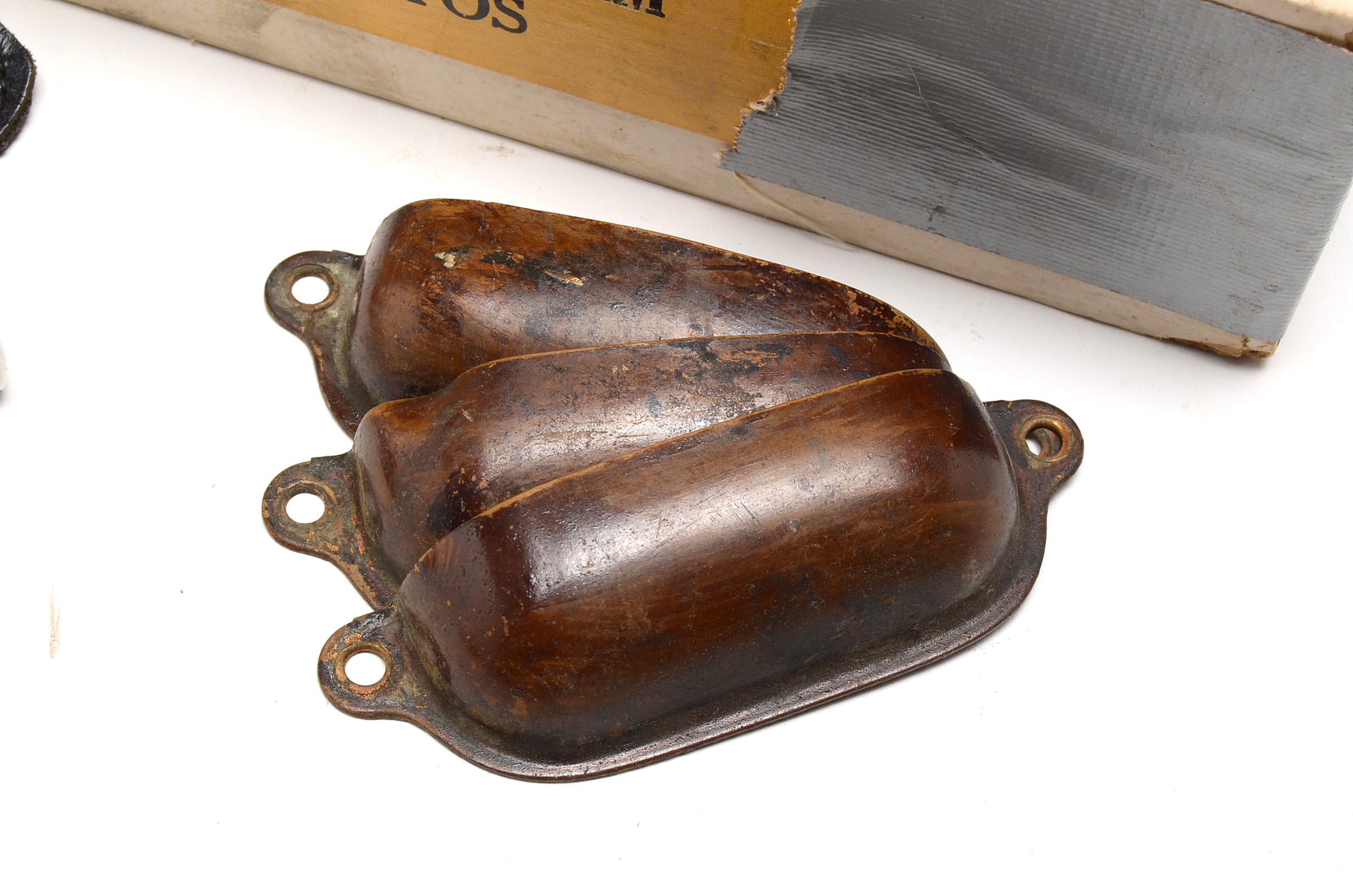 Two Vintage Cigar Boxes with Pad Locks and Hardware