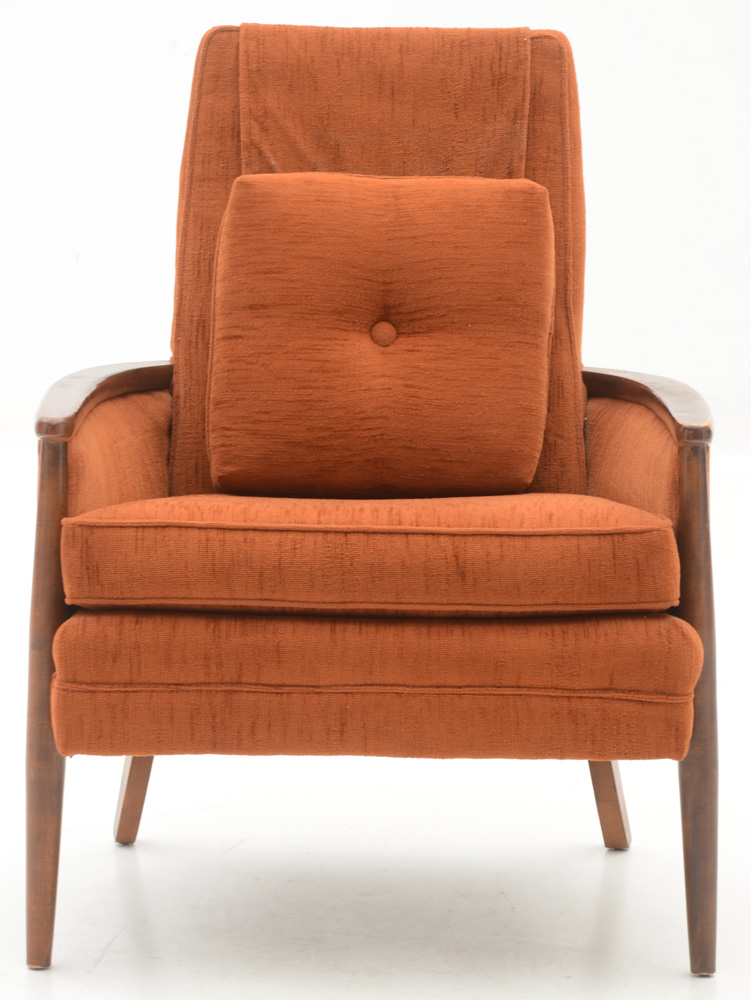 Pair of Vintage Burnt Orange Armchairs