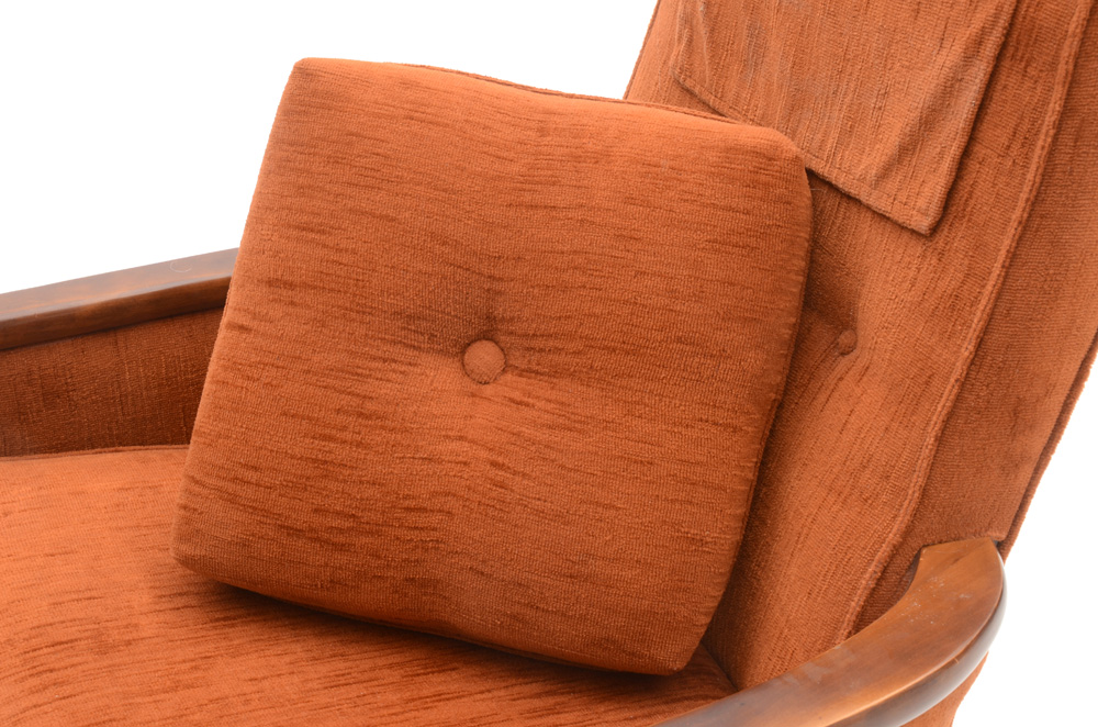 Pair of Vintage Burnt Orange Armchairs