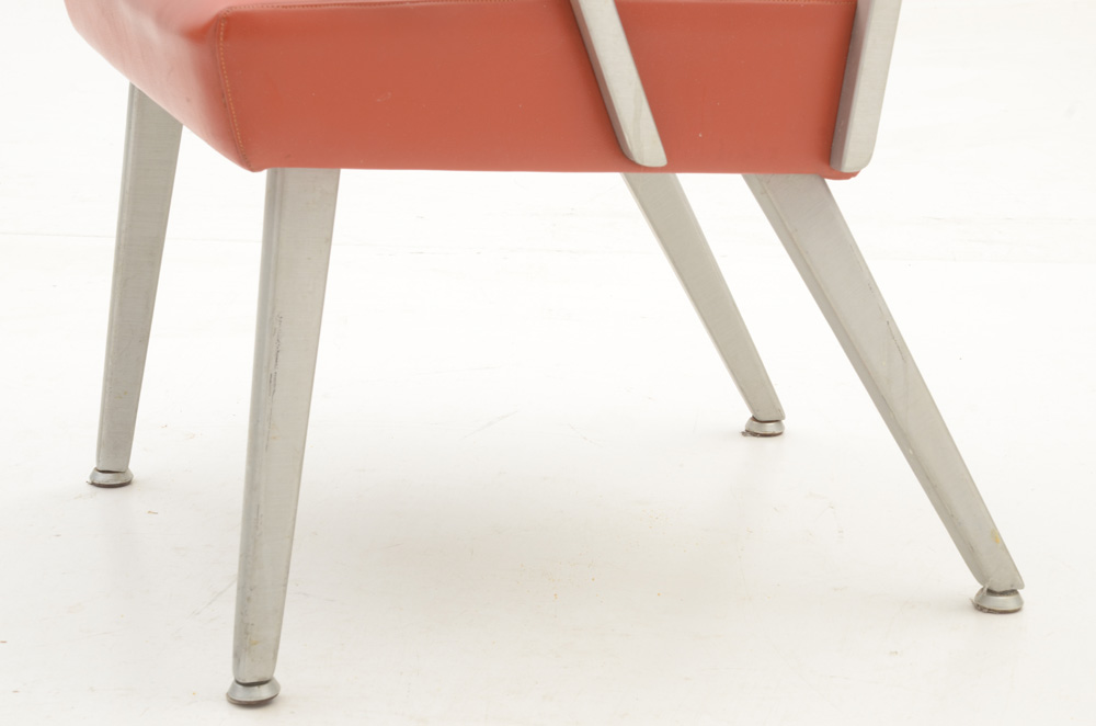 Pair of Brushed Aluminum GoodForm Arm Chairs