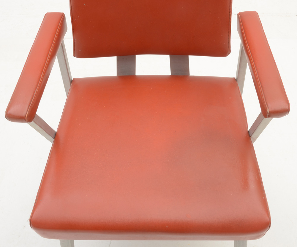 Pair of Brushed Aluminum GoodForm Arm Chairs