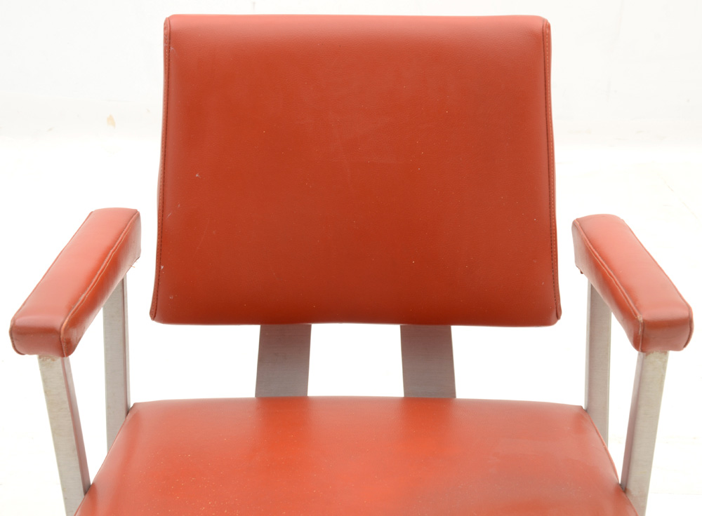 Pair of Brushed Aluminum GoodForm Arm Chairs