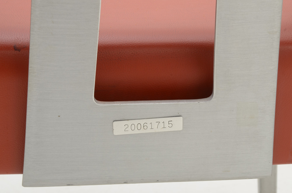 Pair of Brushed Aluminum GoodForm Arm Chairs