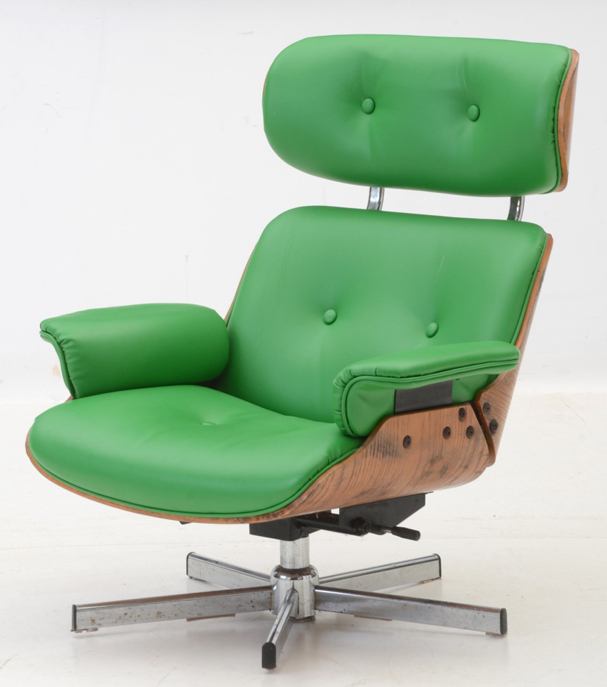 Eames Style Lounge Chair and Ottoman
