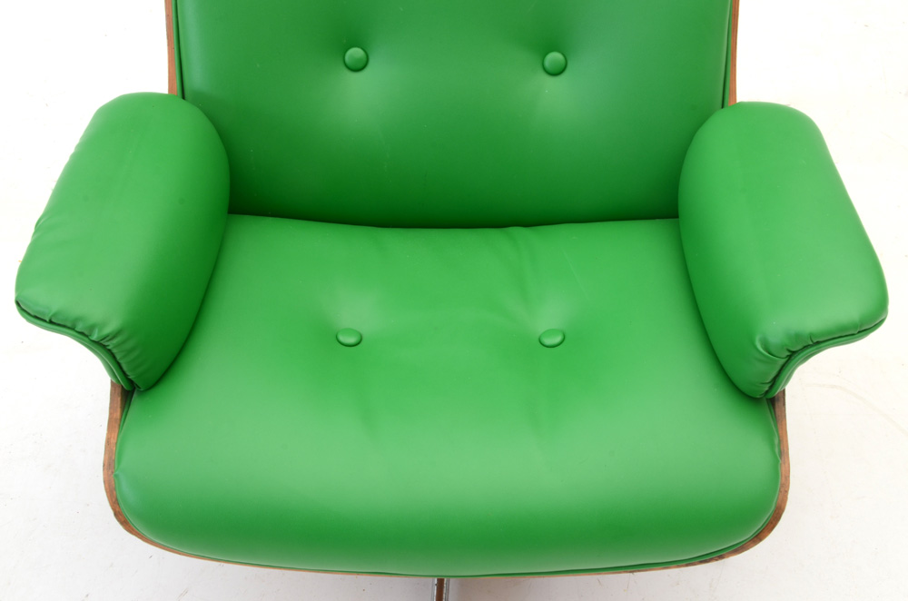 Eames Style Lounge Chair and Ottoman