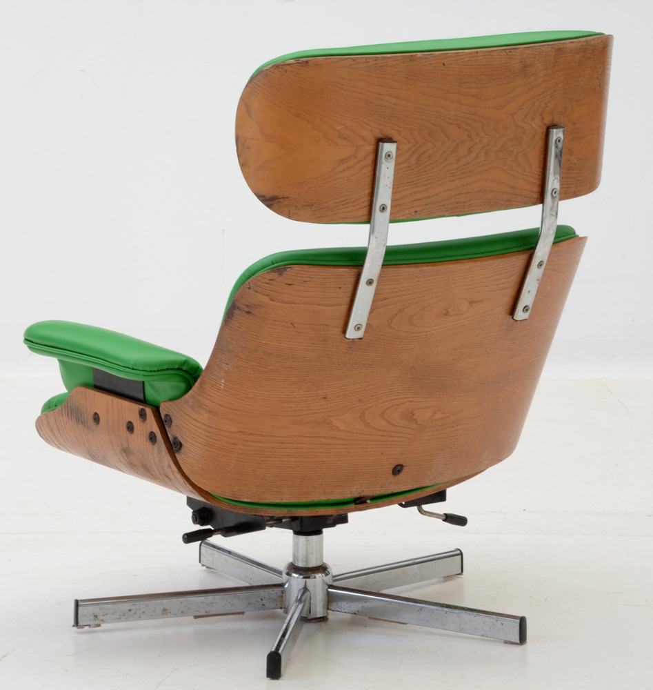 Eames Style Lounge Chair and Ottoman