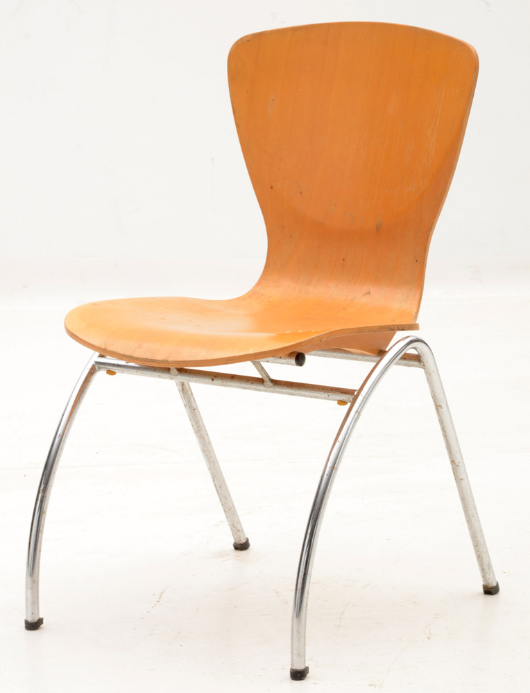 Mid Century Modern Blonde Chairs