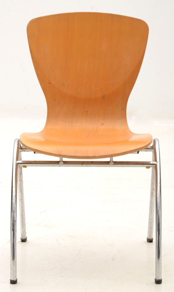 Mid Century Modern Blonde Chairs