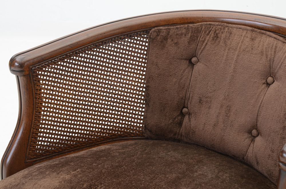 Pair of Velvet Upholstered Armchairs